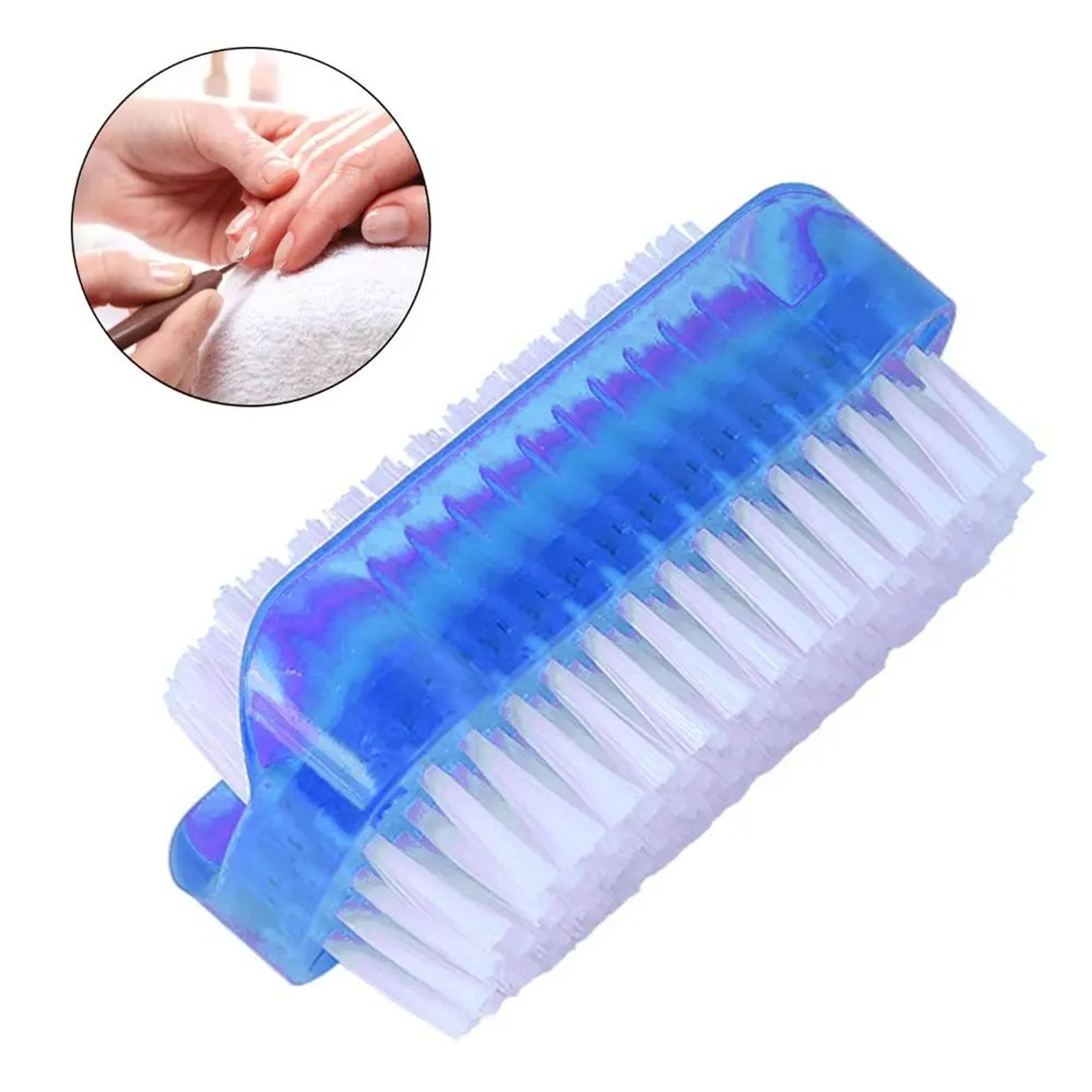nail cleaning scrubbing brushes, durable double sided nail brush for hand nail scrubbing, nail art manicure tools