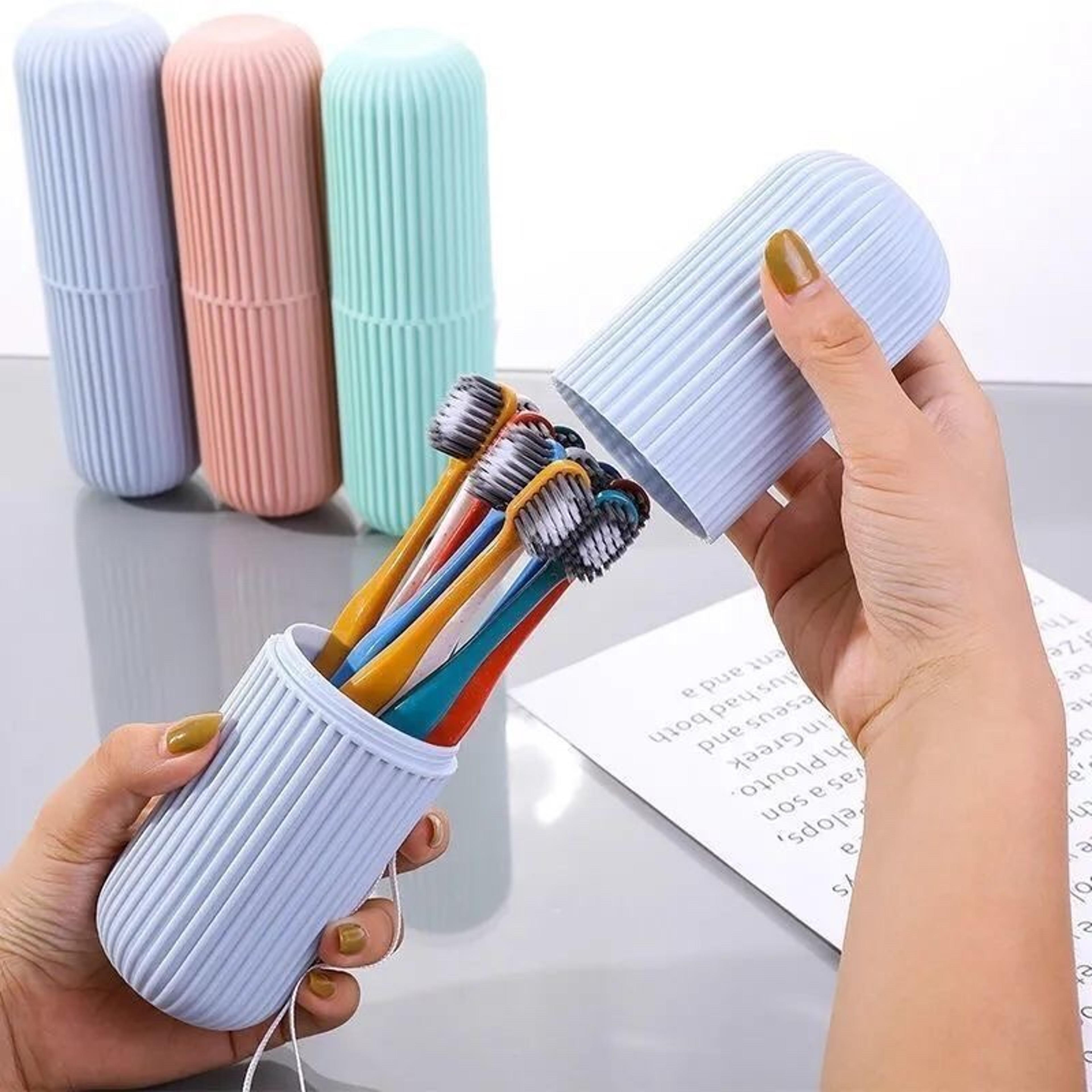 toothpaste and toothbrush protector case portable storage box for travel camping