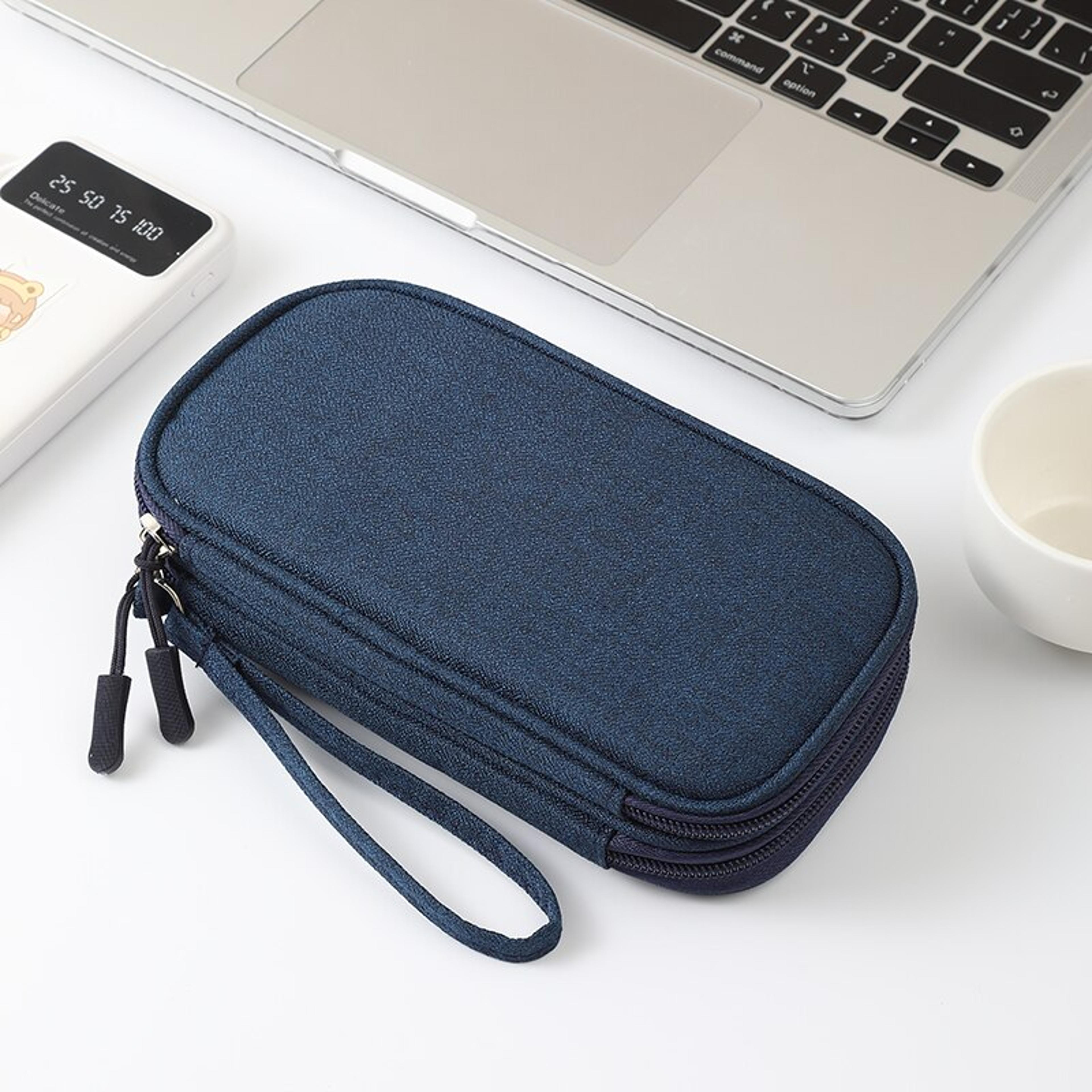 portable digital product storage bag for travel, usb data cable organizer, headset charging box bag