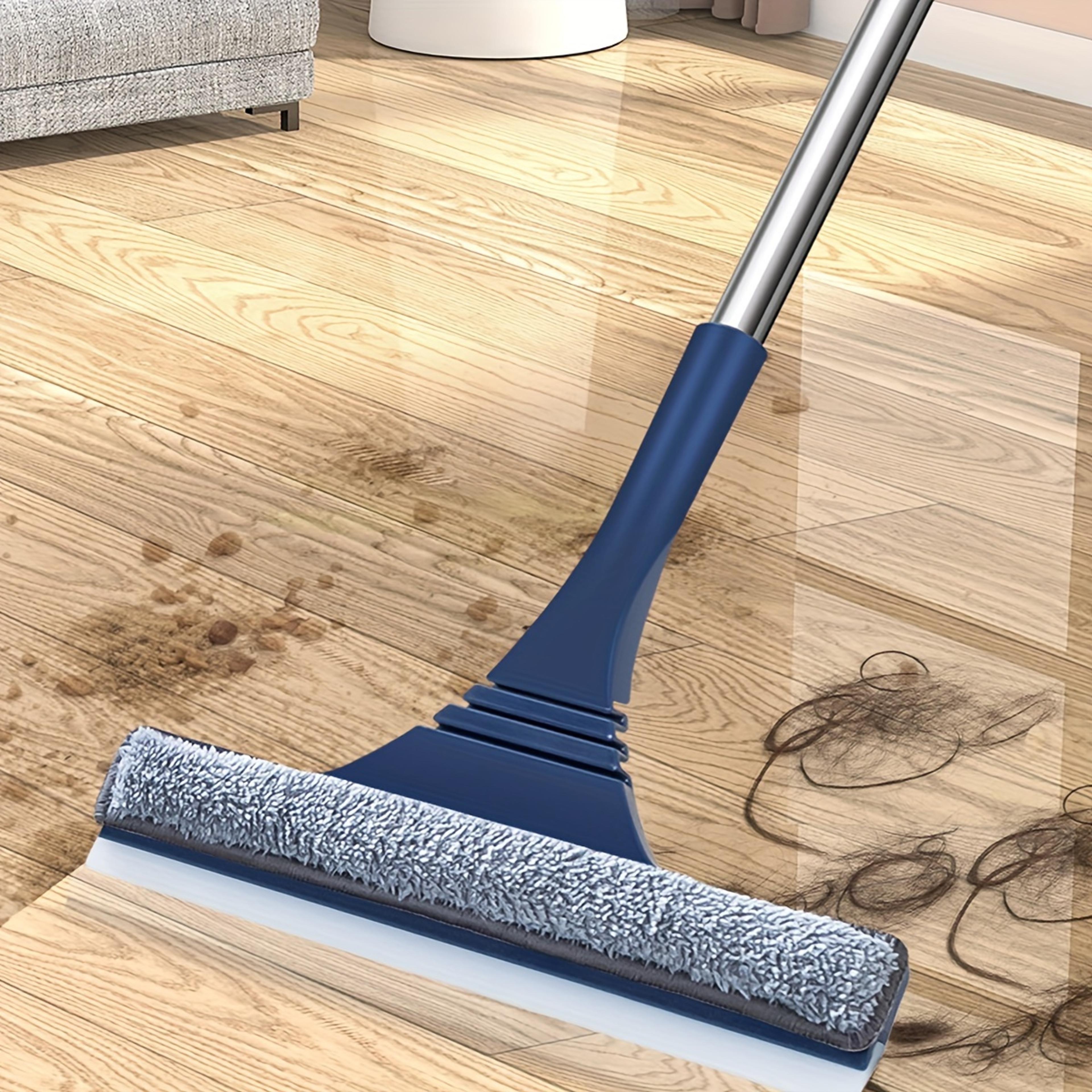 window mesh screen brush dual sided cleaning blade telescopic long handle mop squeegee wiper
