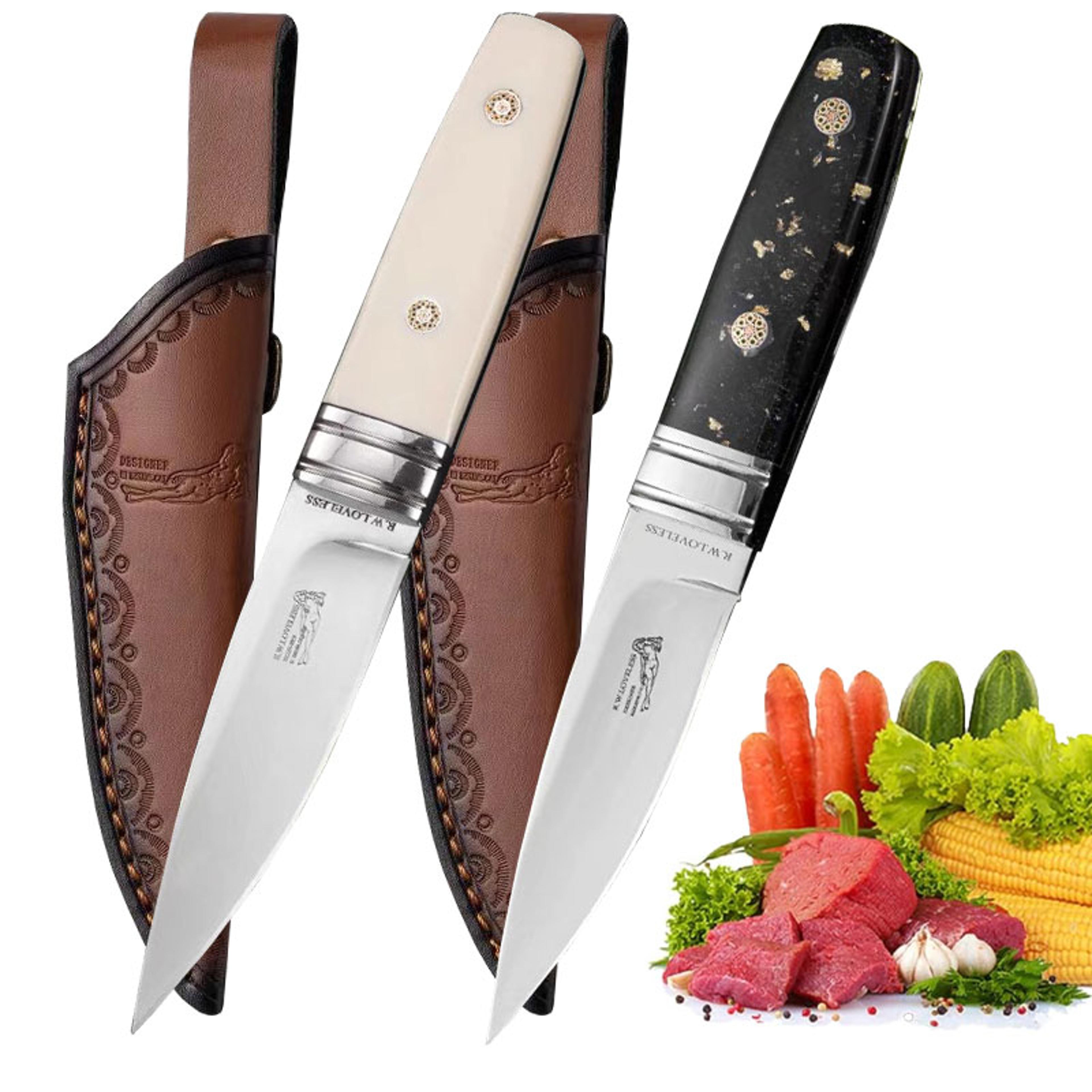sharp stainless steel household fruit knife, durable steak knife for meat, fruits, and vegetables cutting