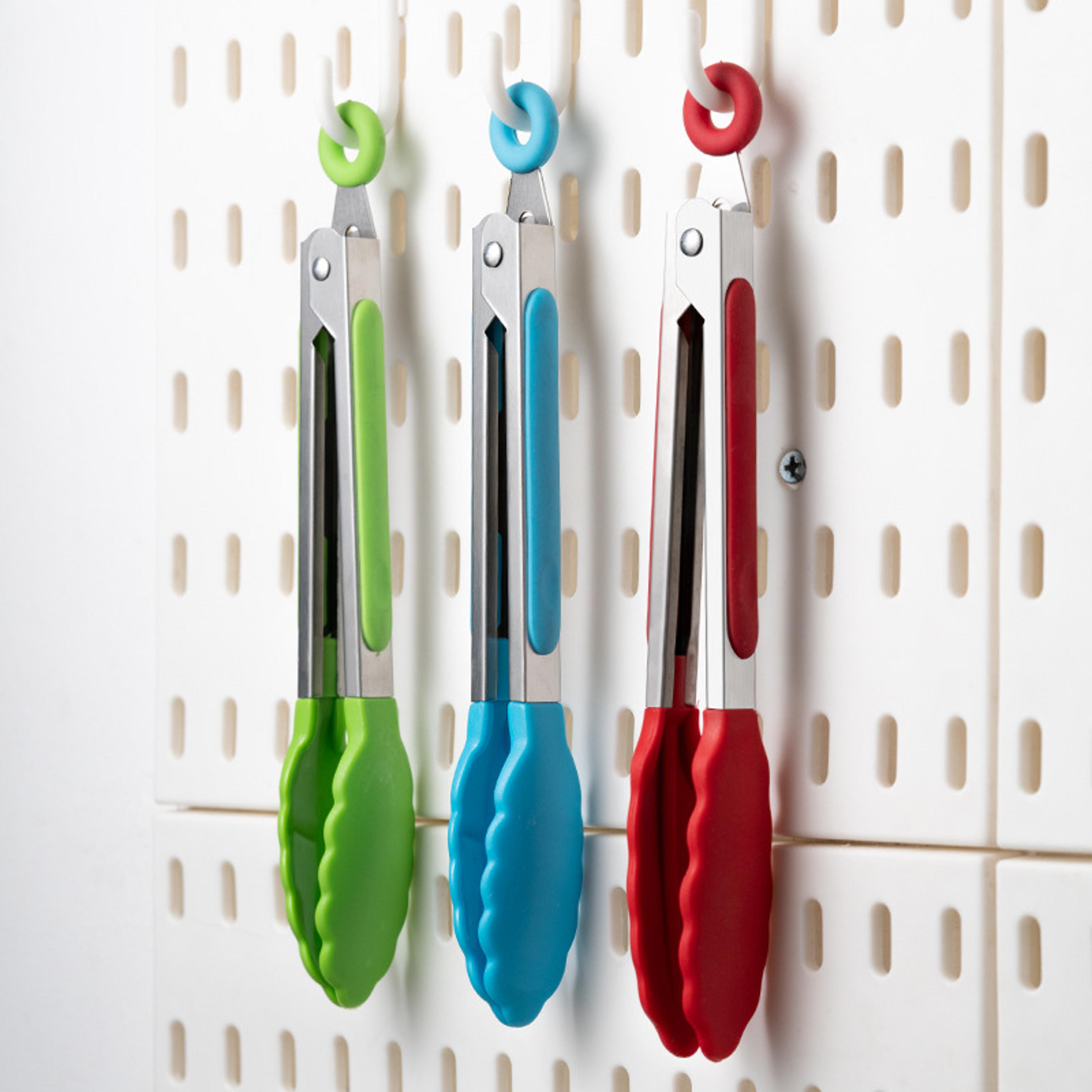 nylon stainless steel food clip, high temperature resistant bbq bread clip kitchen utensil