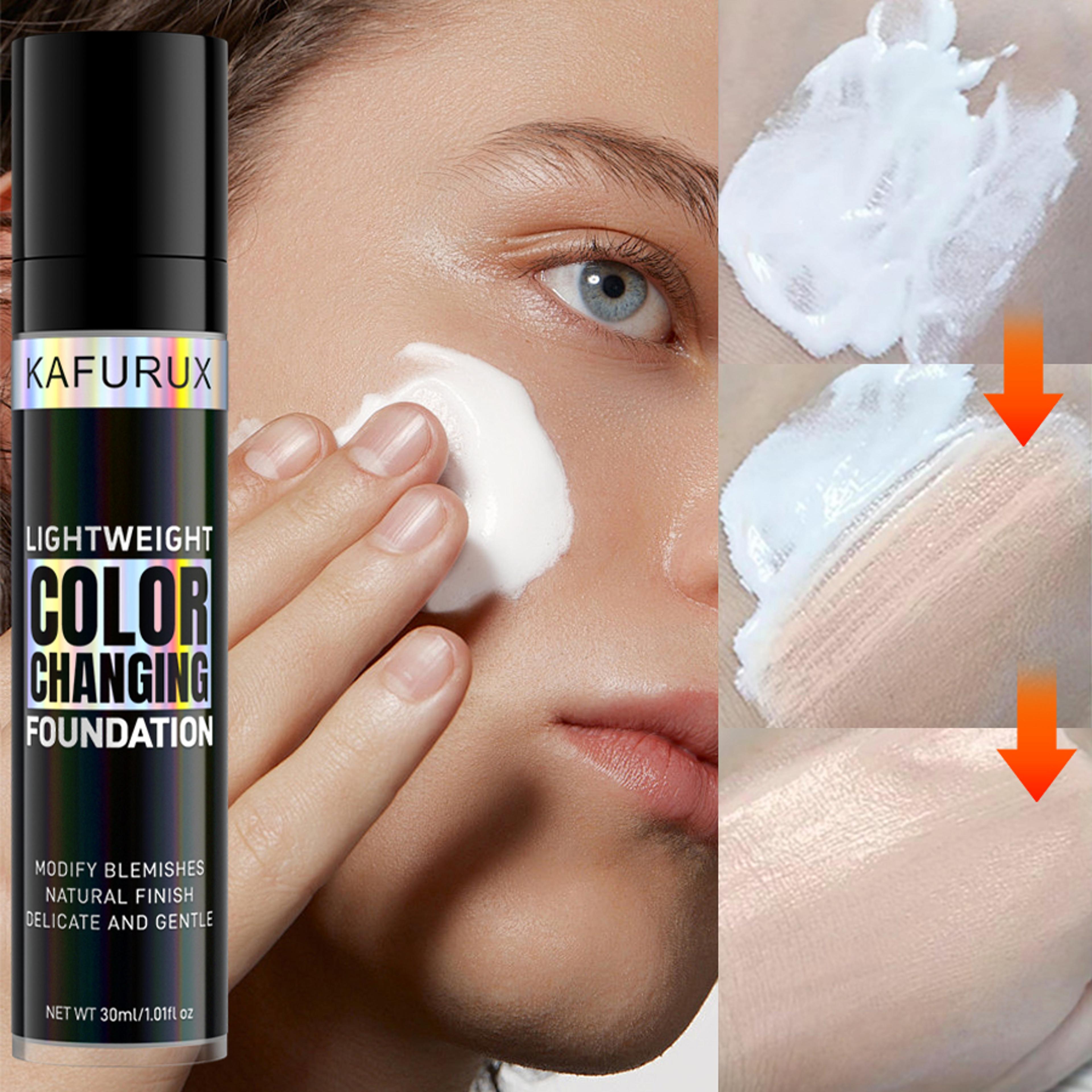 long lasting full coverage magic color changing foundation makeup base matte concealer nude face korean makeup