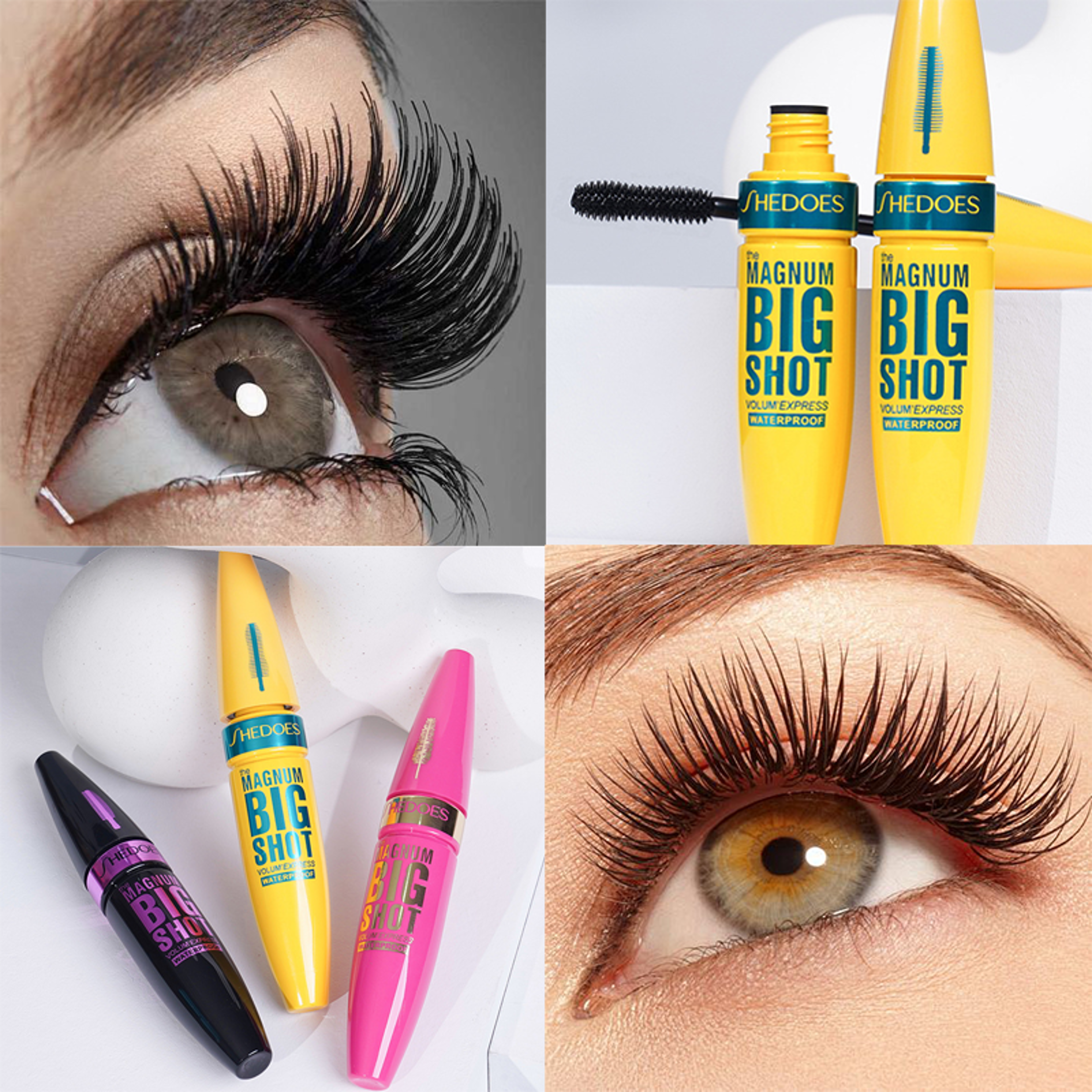 waterproof sweat proof lengthened mascara thick black eye setting cream