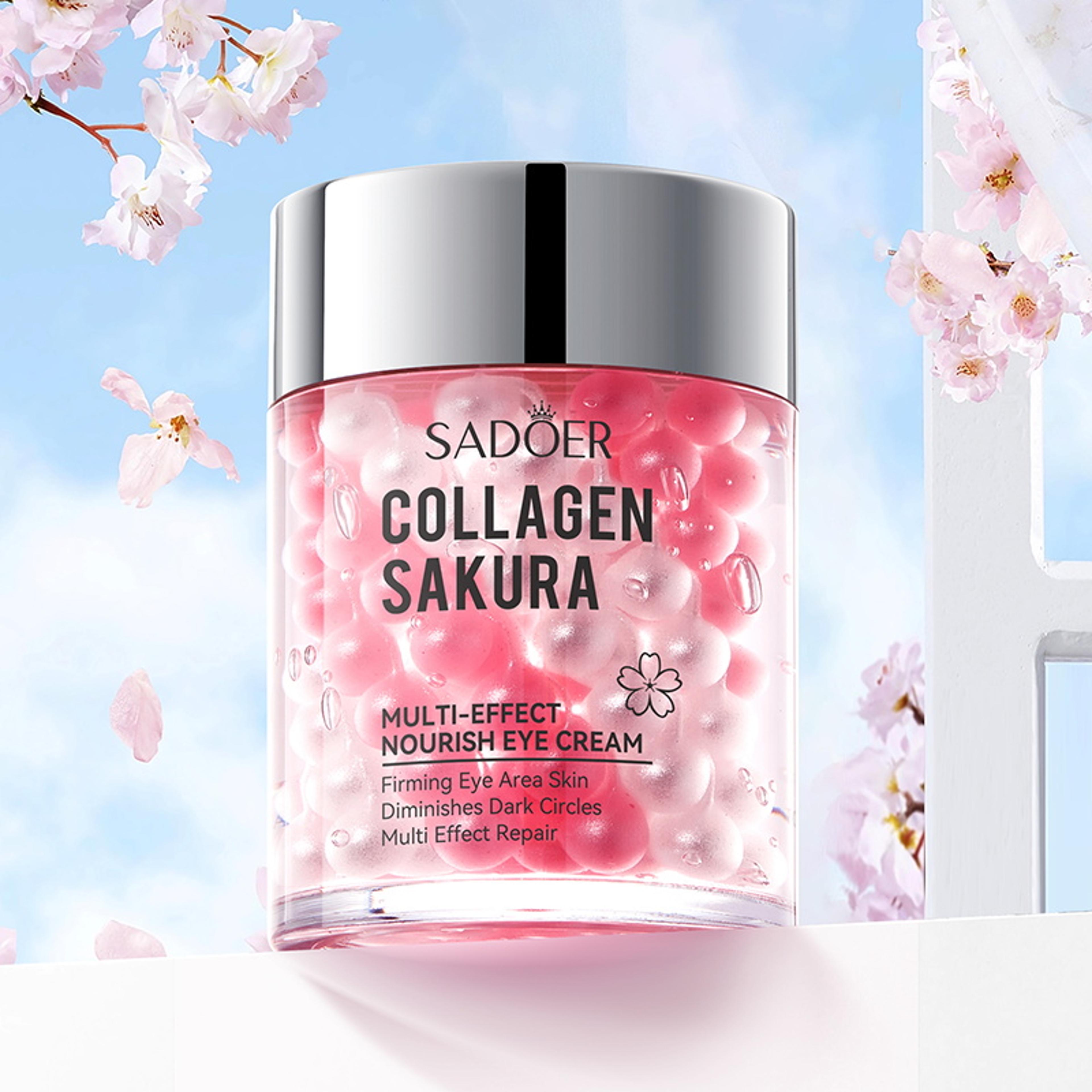 sakura eye cream anti dark circles wrinkles hydrating moisturizing anti-aging skin care