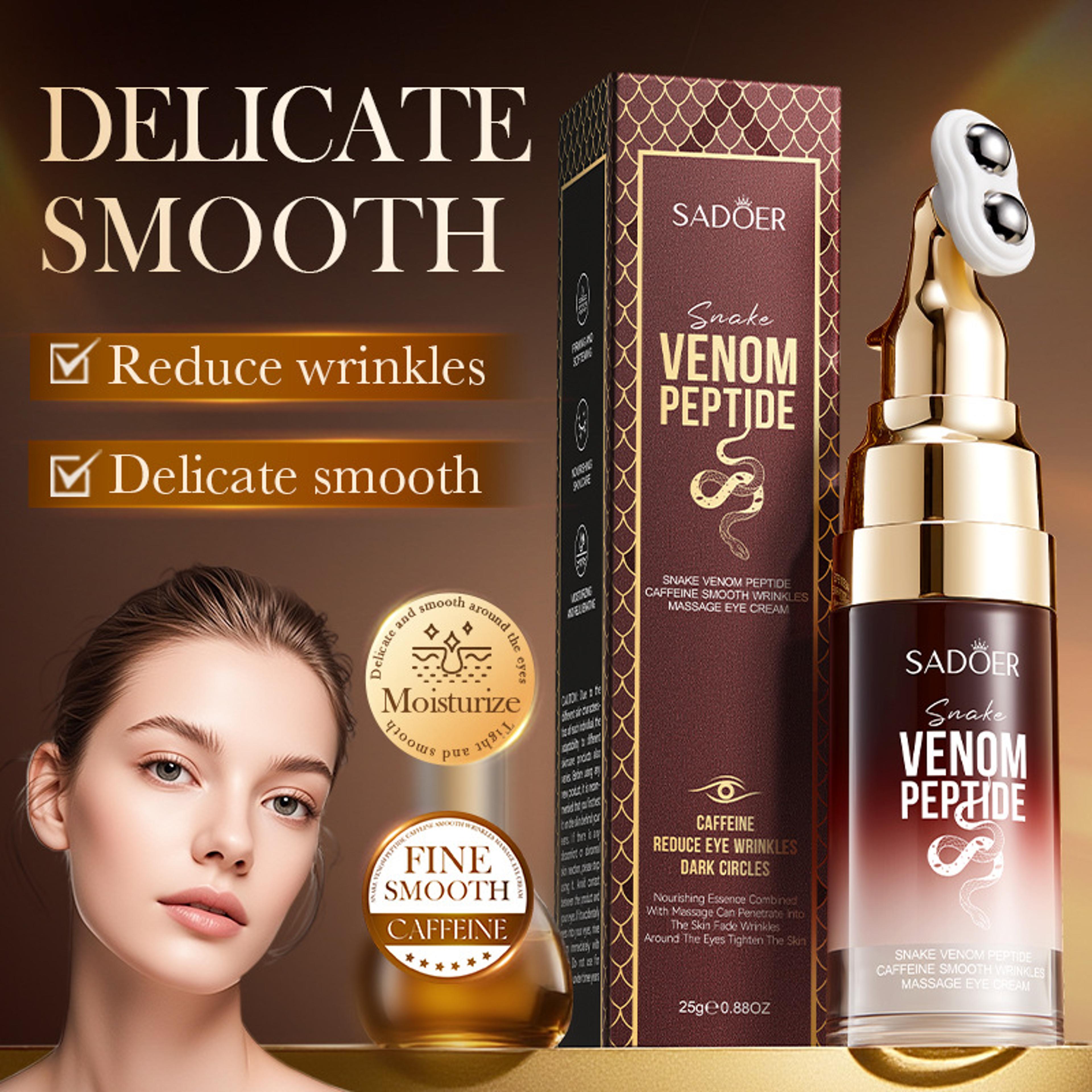 anti aging snake venom peptide caffeine eye cream anti wrinkle dark circles care