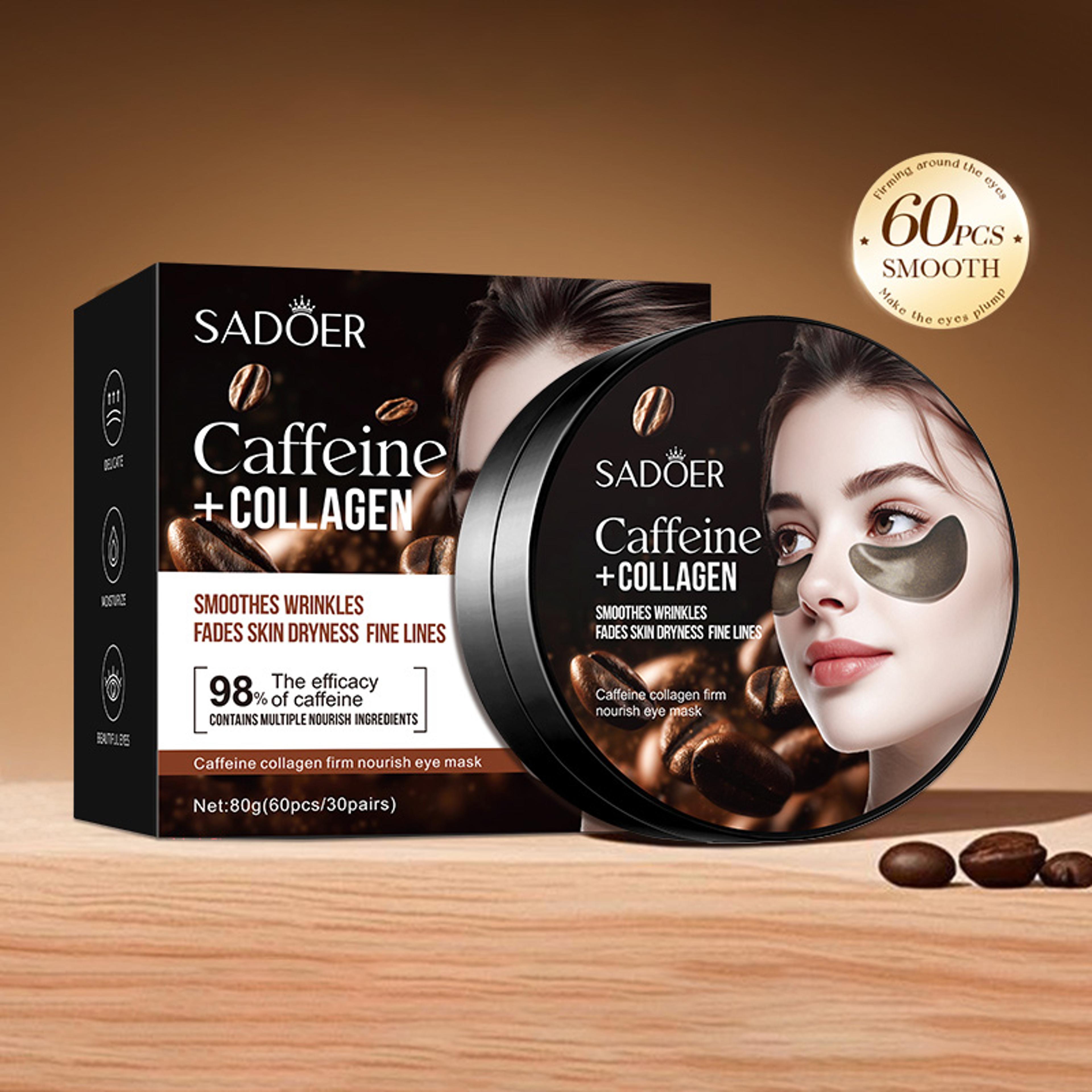 collagen eye mask anti dark circles anti aging wrinkles moisturizing caffeine crystal skin care patches