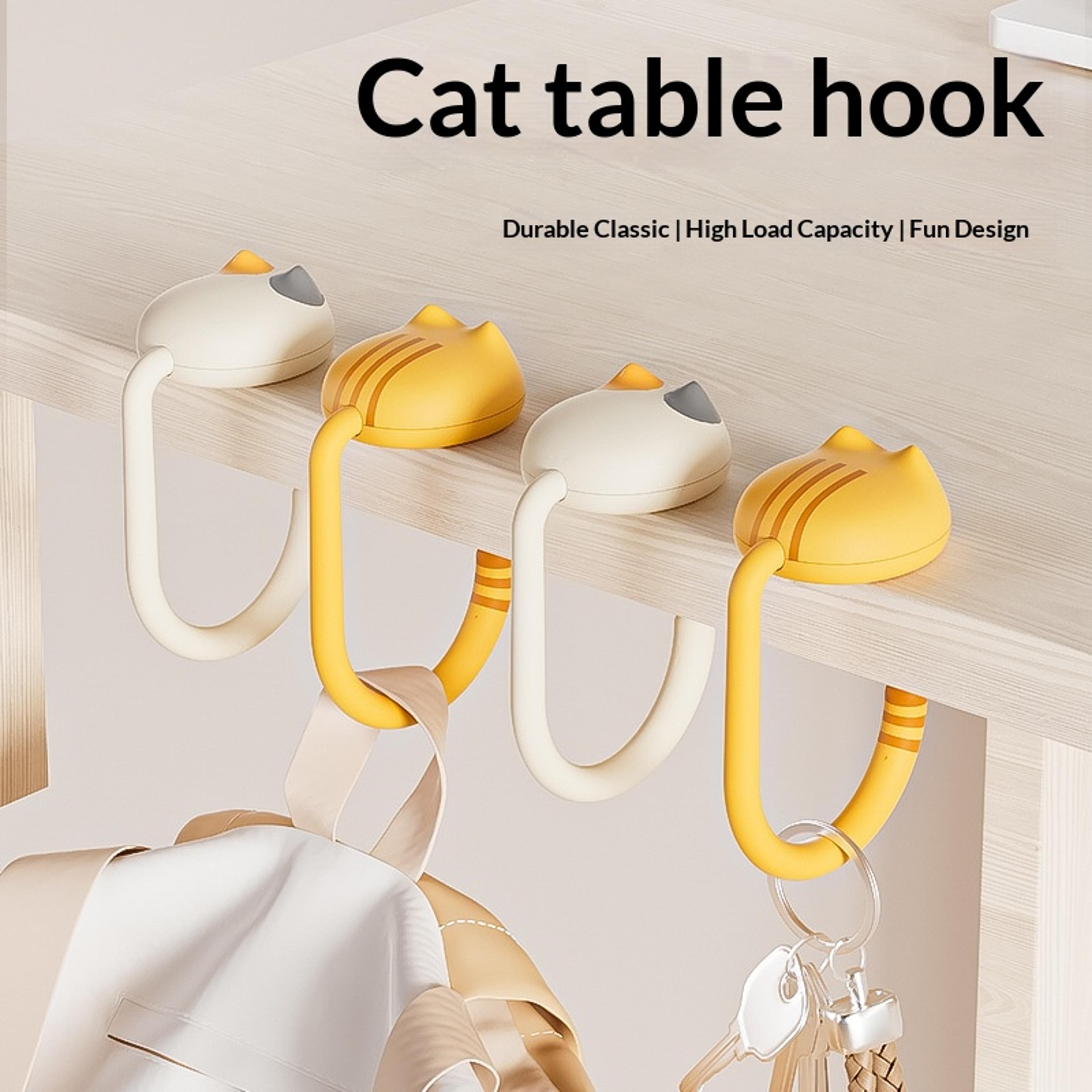 student desk with detachable bag hanger no-drilling design for desk side storage