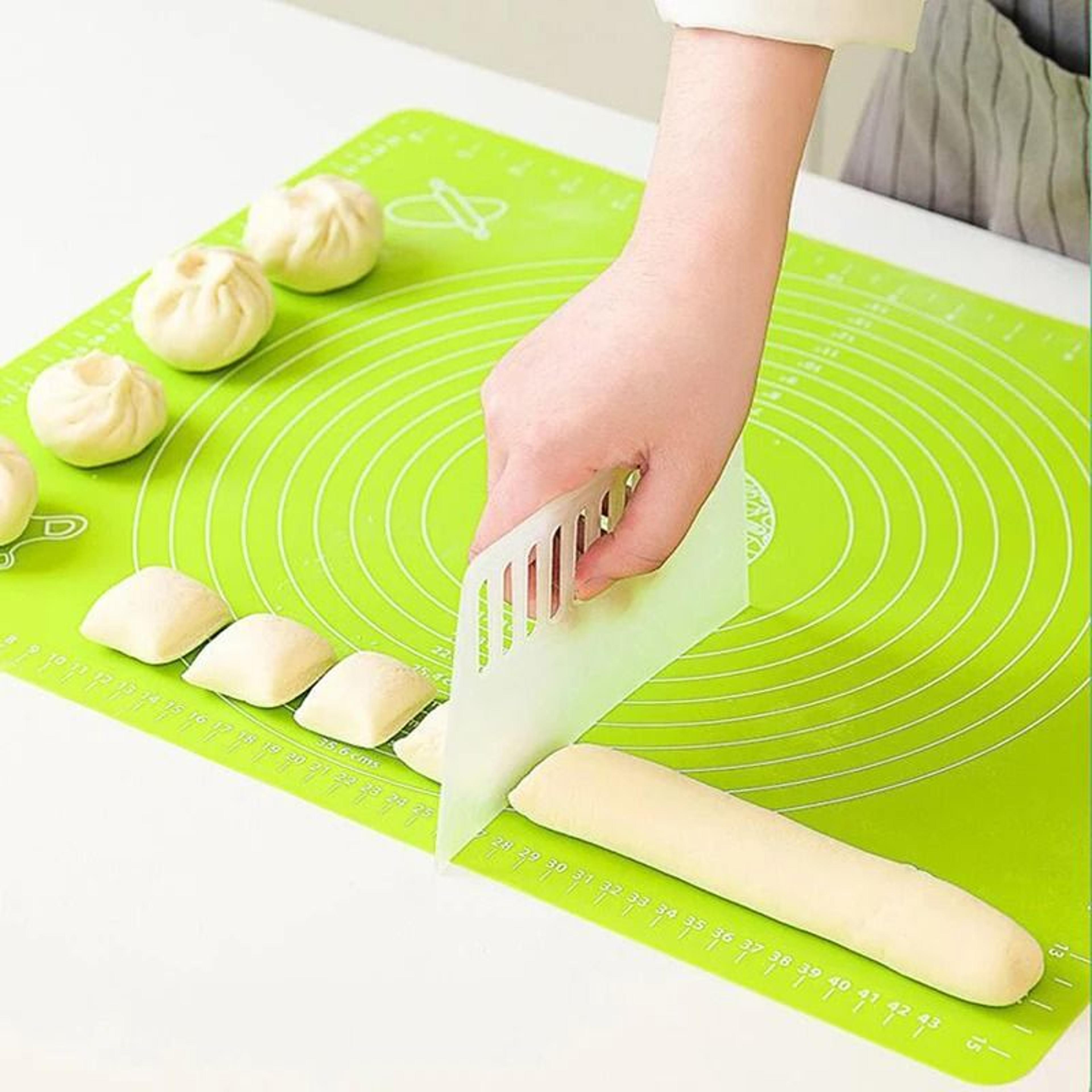 non-stick silicone baking mat, dough maker & pastry sheet for rolling pizza, cookies & more