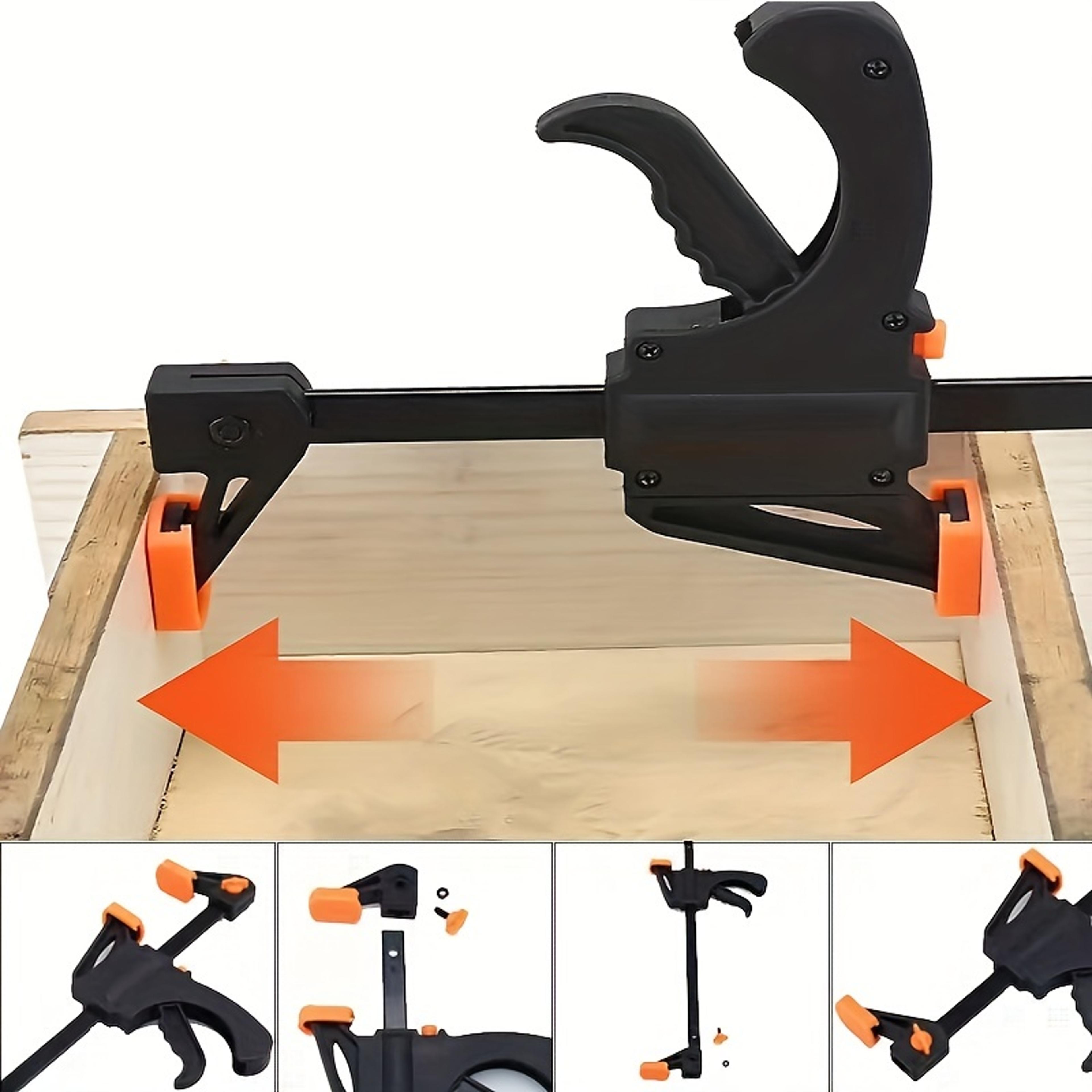woodworking clamp set fixed type quick ratchet release, nylon work bar kit, diy portable spreader gadgets