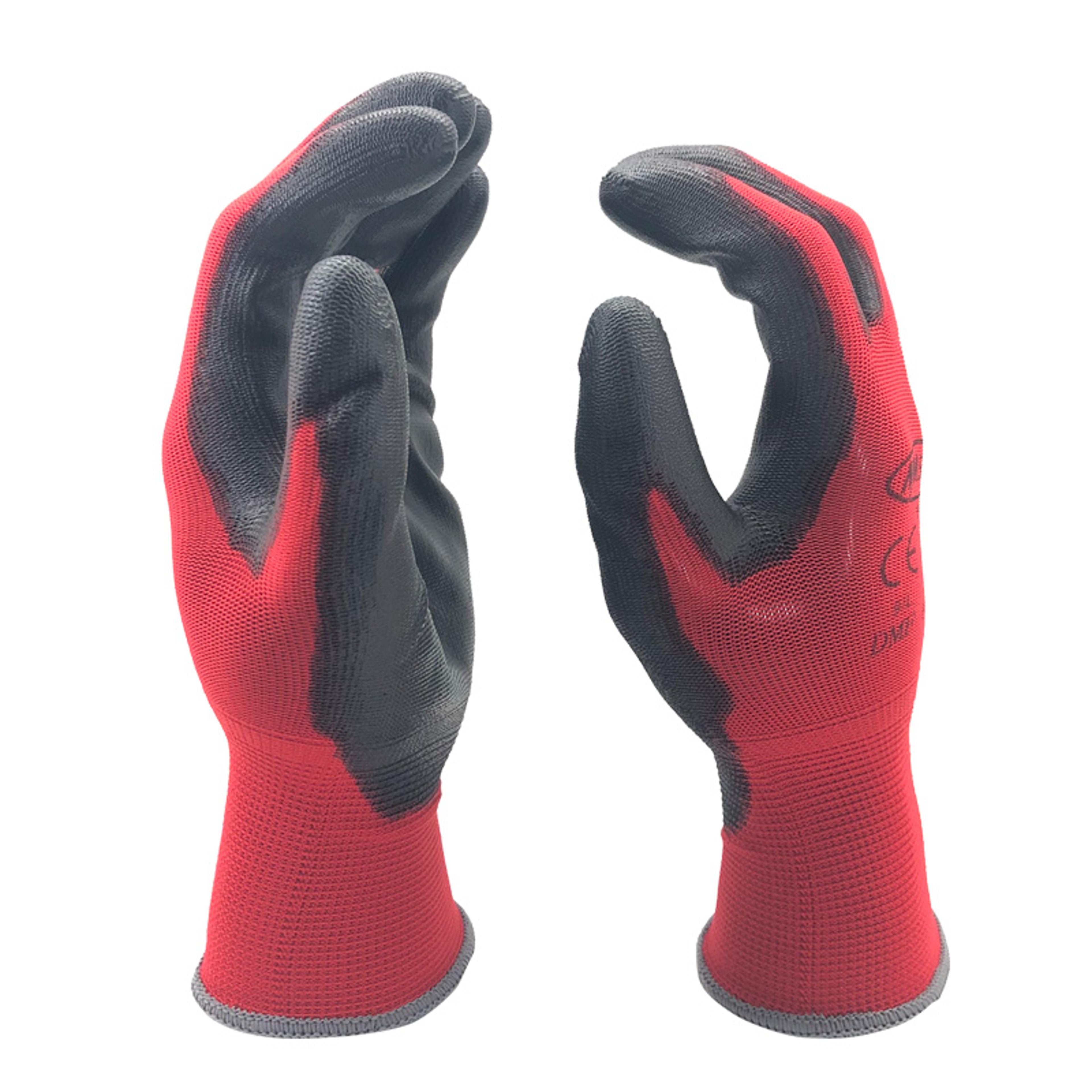 nylon protective work gloves for men & women, construction, gardening, running, safety grip working gloves