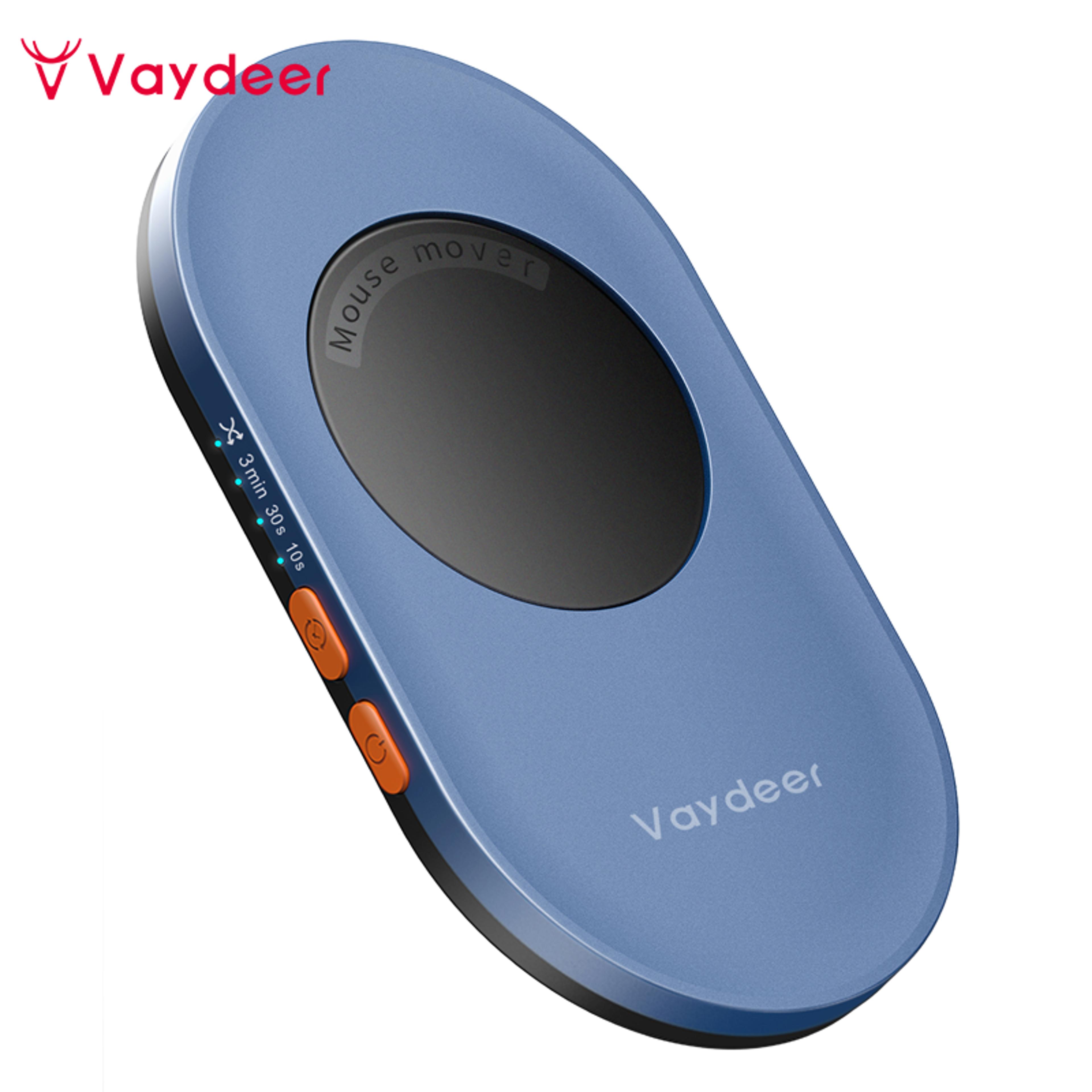 vaydeer mouse jiggler with power adapter, on off switch mouse mover, driver free undetectable movement device