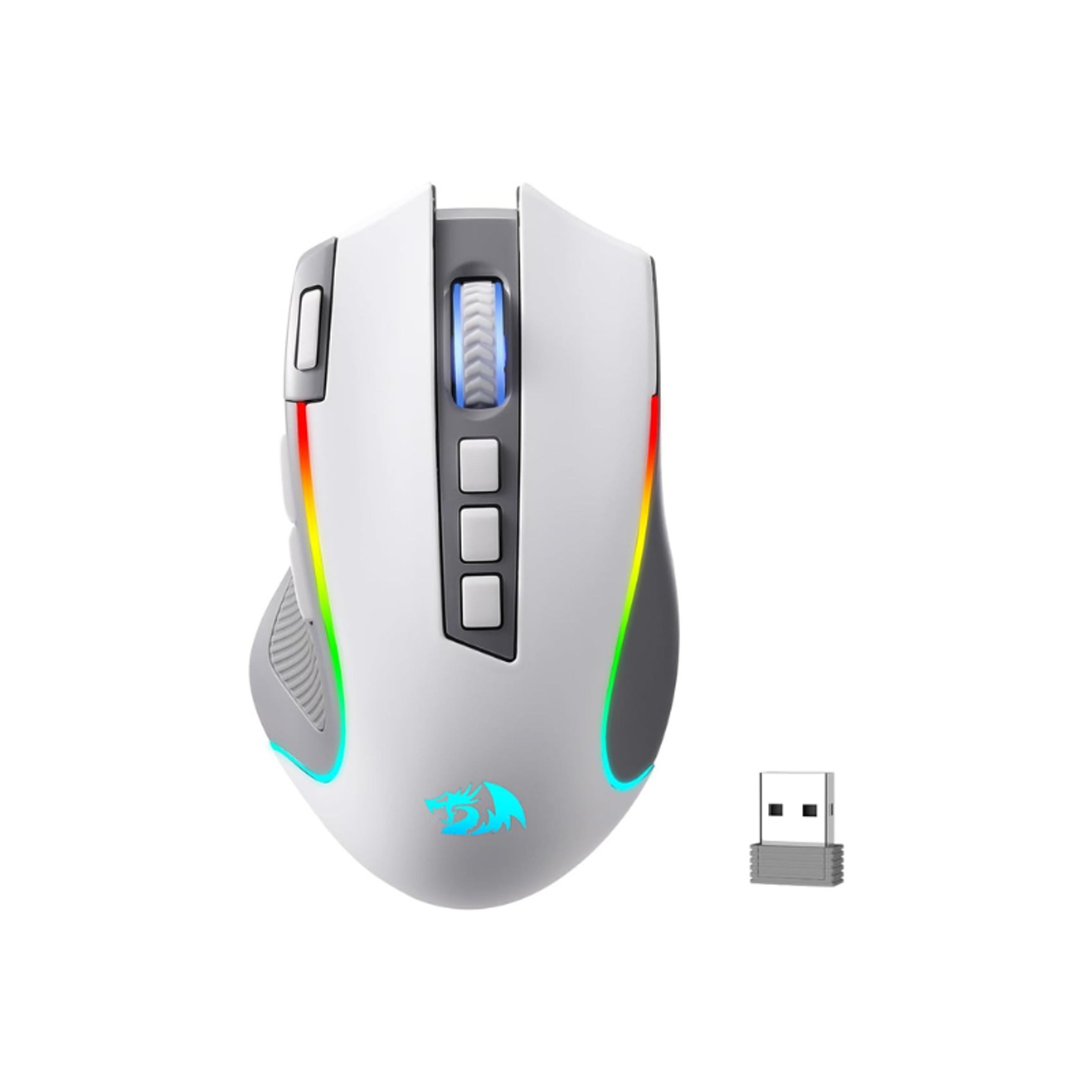 redragon pro rgb bt wireless gaming mouse, 2.4g dpi, 9 buttons, rgb backlit, optical gamer mouse