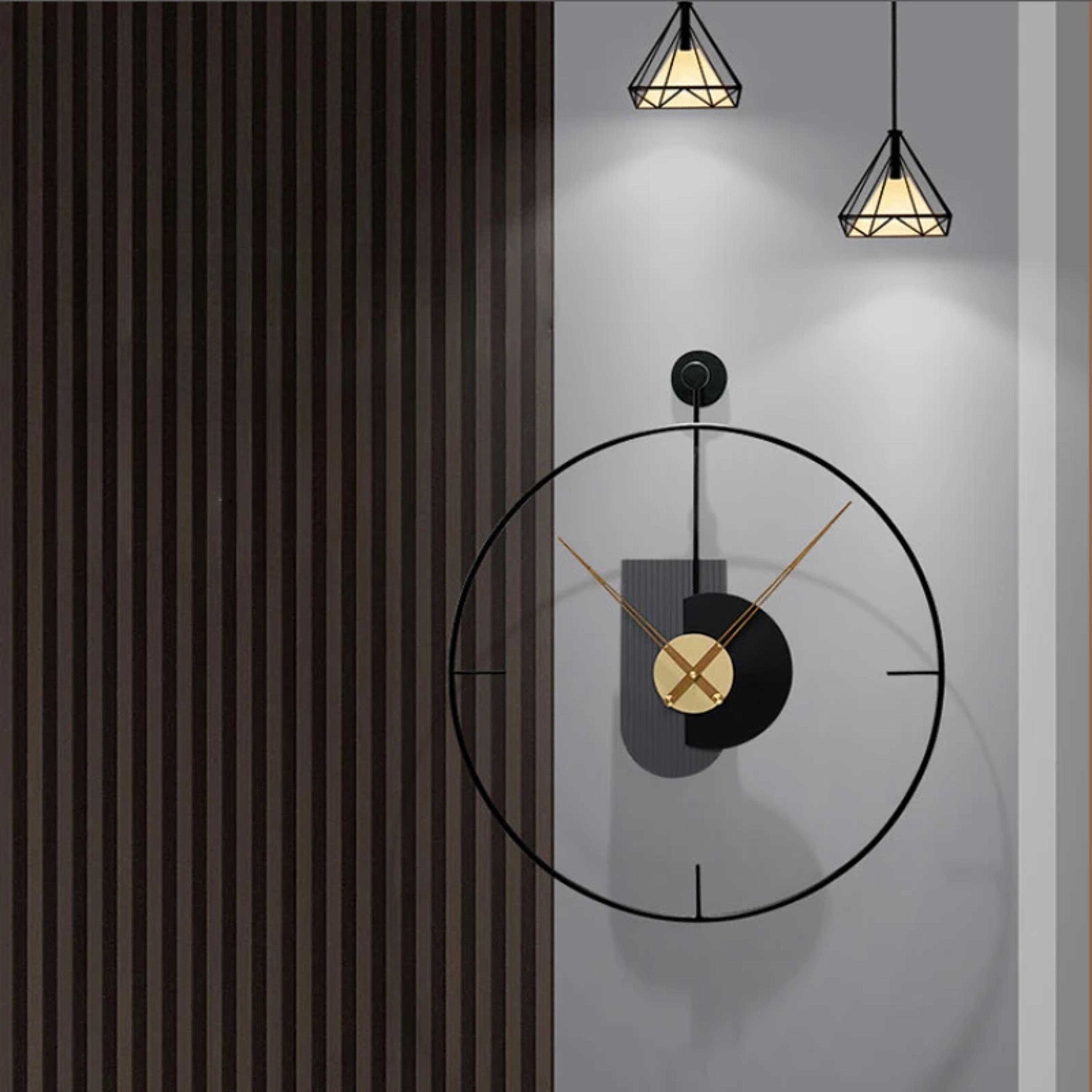nordic luxury quartz wall clock large art elegant minimalist design, living room decorative watch, modern bedroom clock