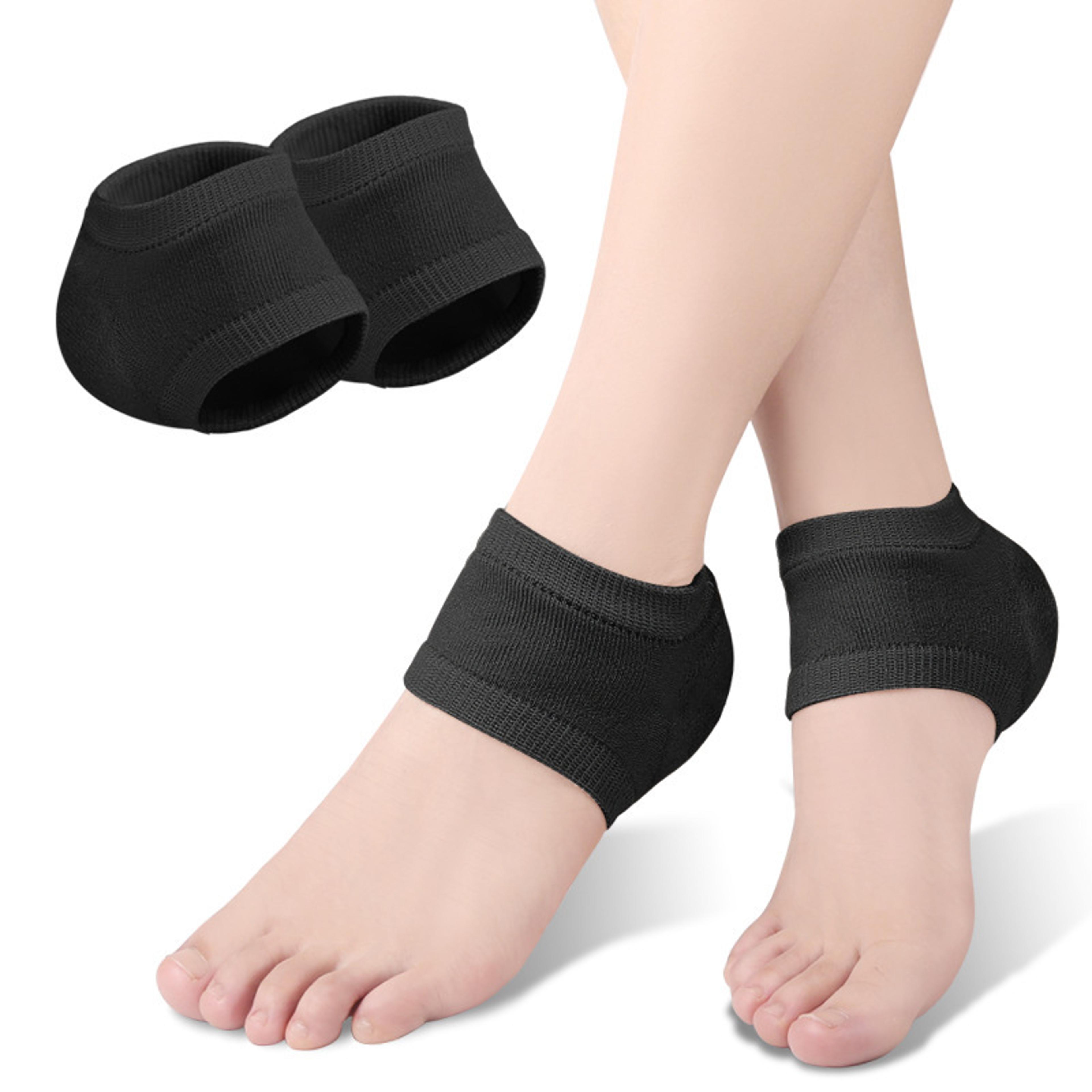 heel gel socks for feet care, shock-absorbing cushion for cracked heels and skin repair