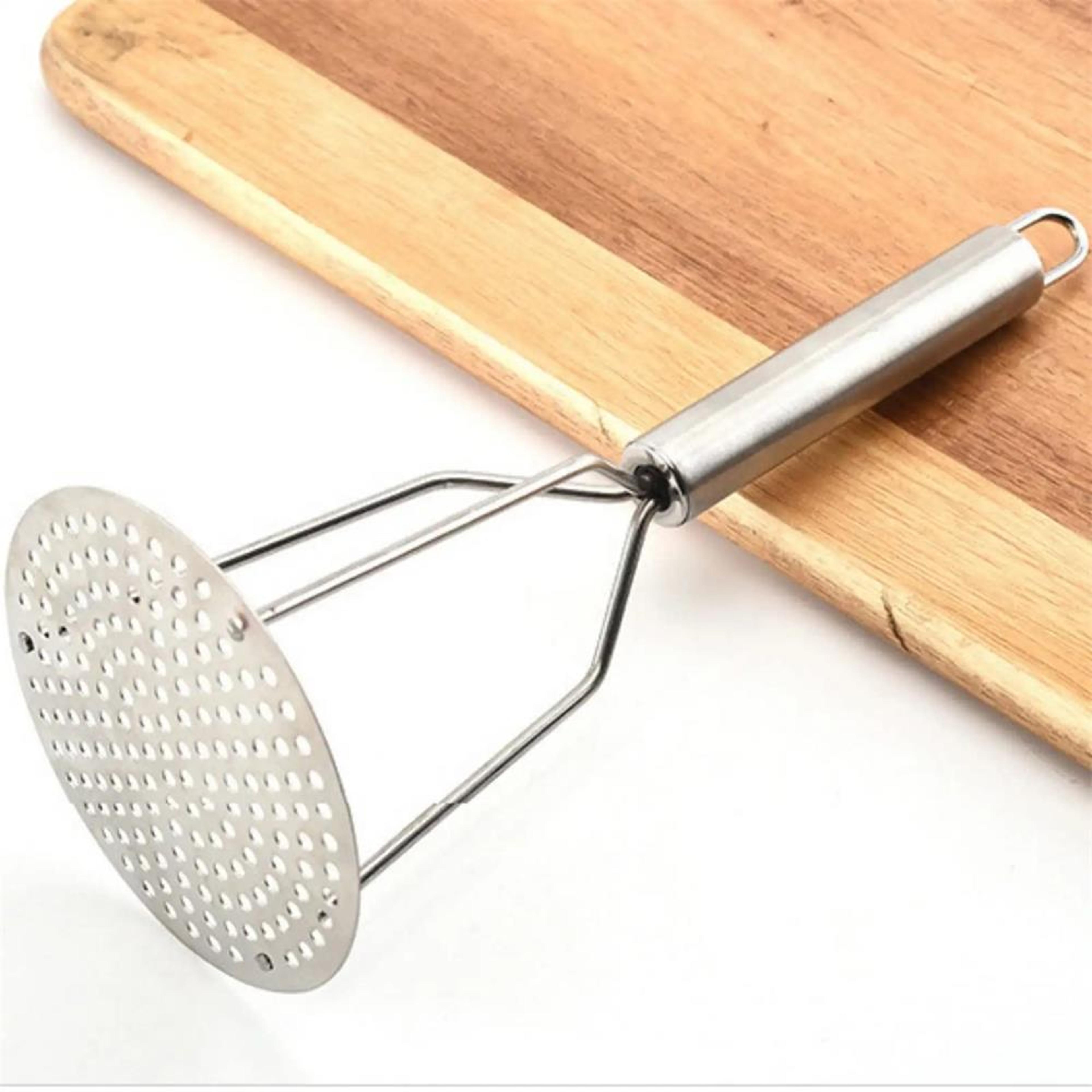 durable stainless steel potato masher & manual vegetable crusher kitchen masher tool