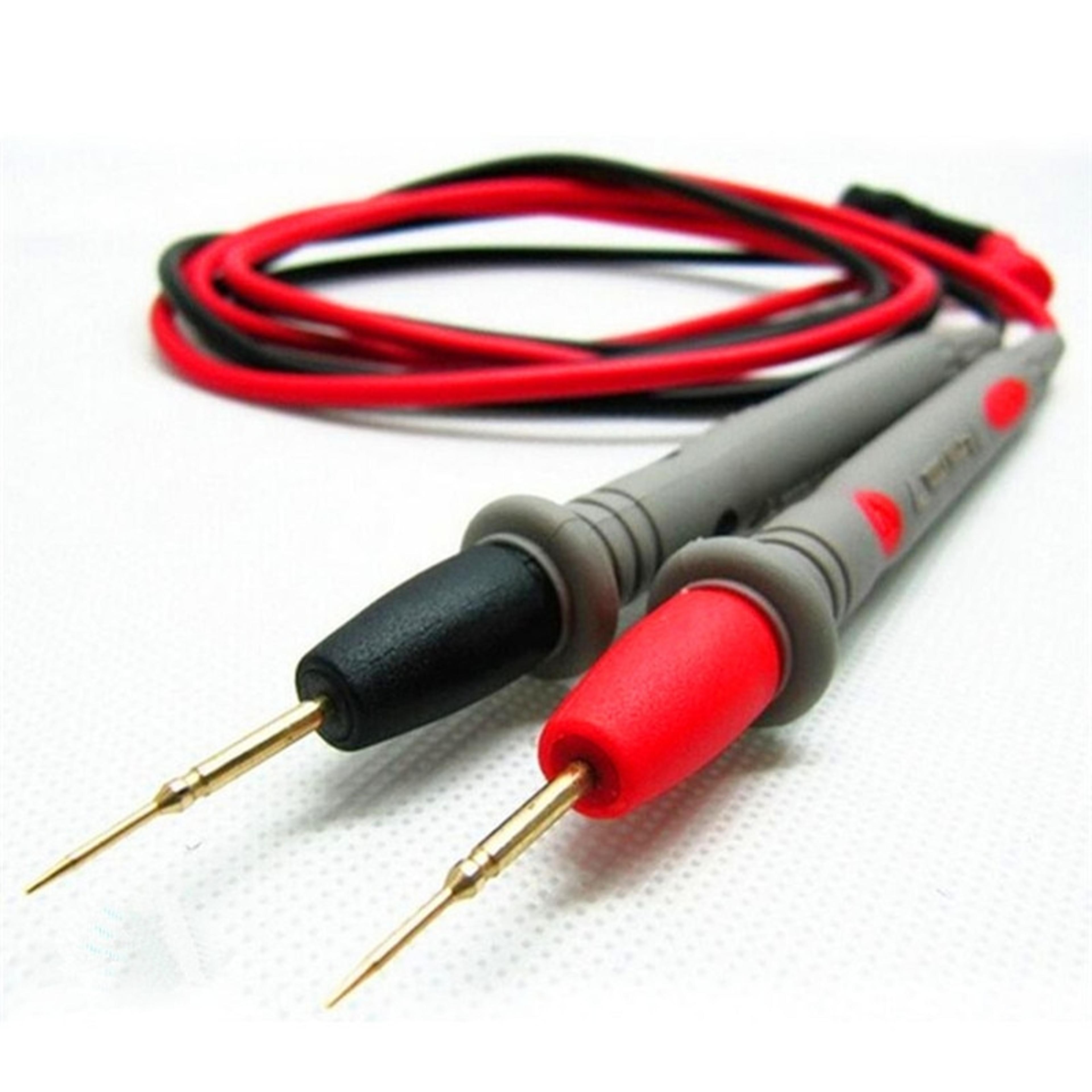 digital multimeter test leads with precision needle tip probe set