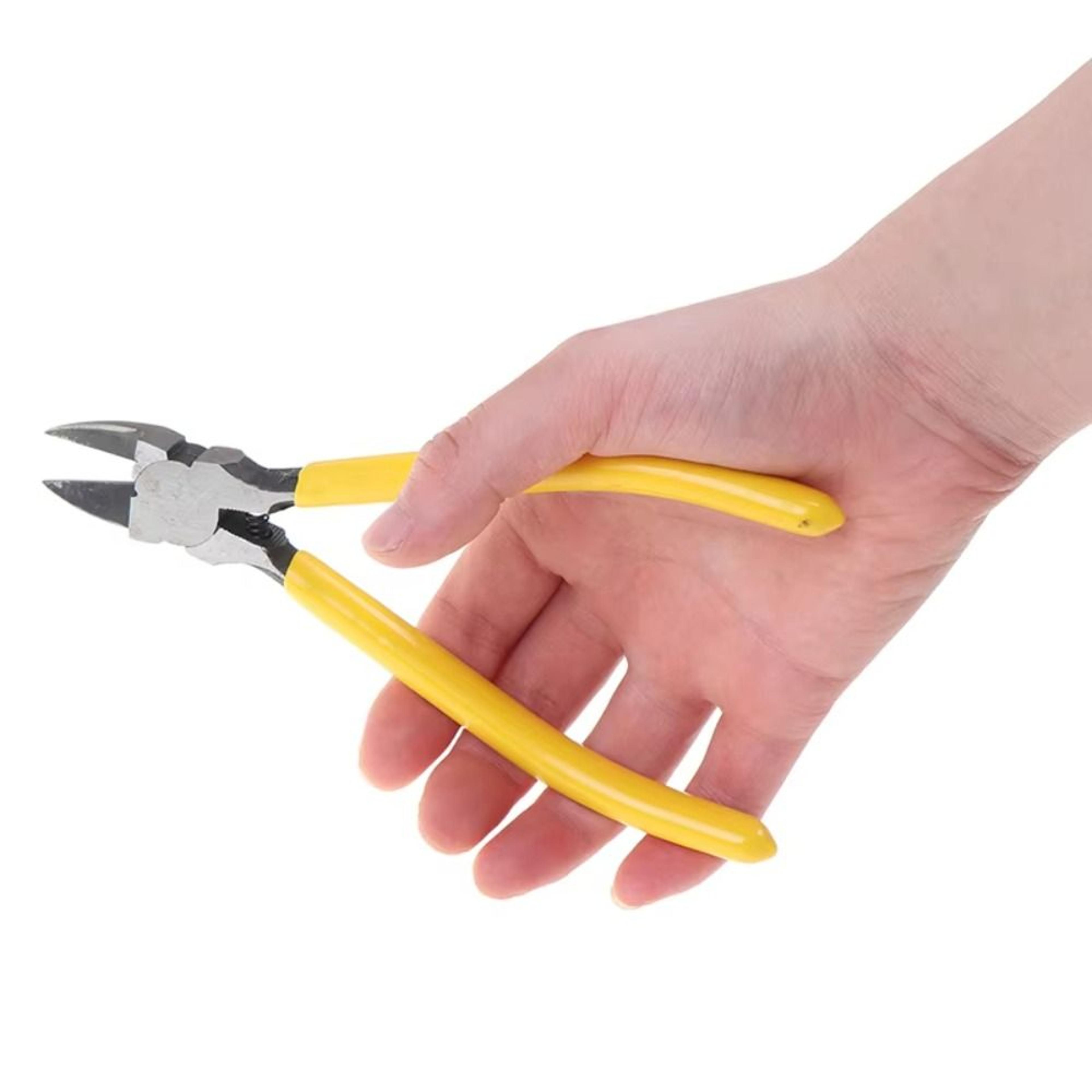 precision long nose wire cutter pliers for crafting, electronics & cable cutting