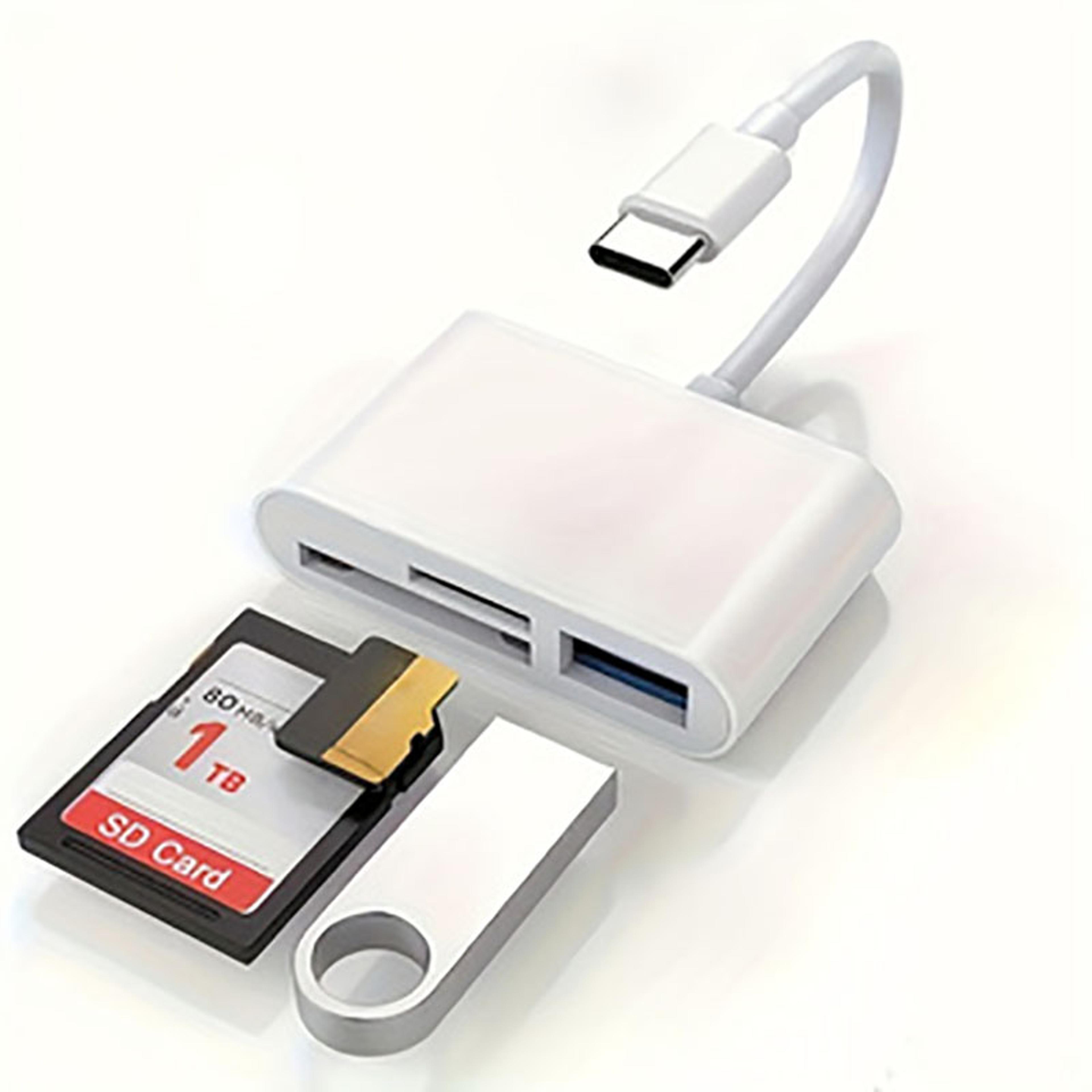 usb c sd card reader for iphone, ipad, macbook & android devices