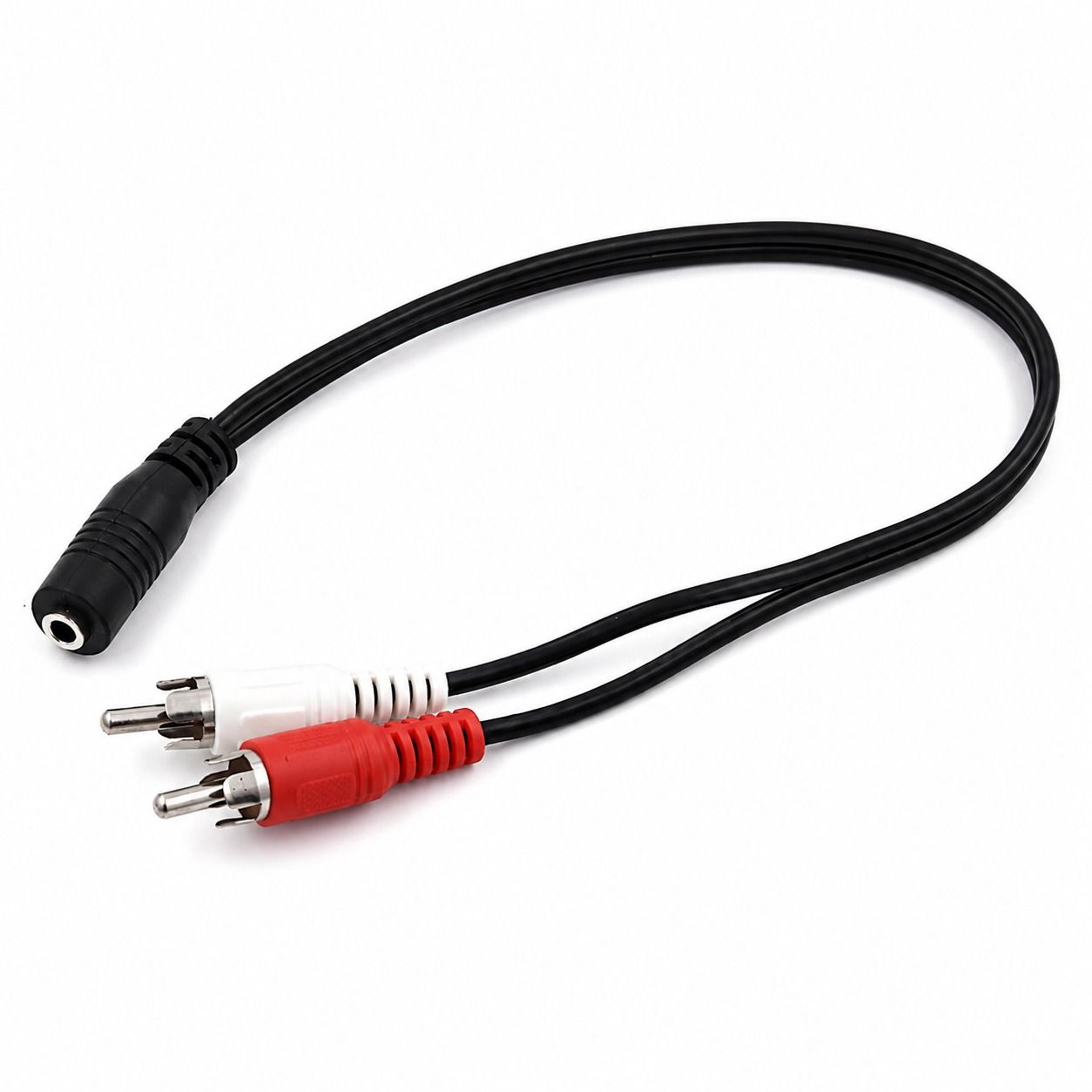 universal to rca adapter cable stereo audio converter for amplifiers & home audio
