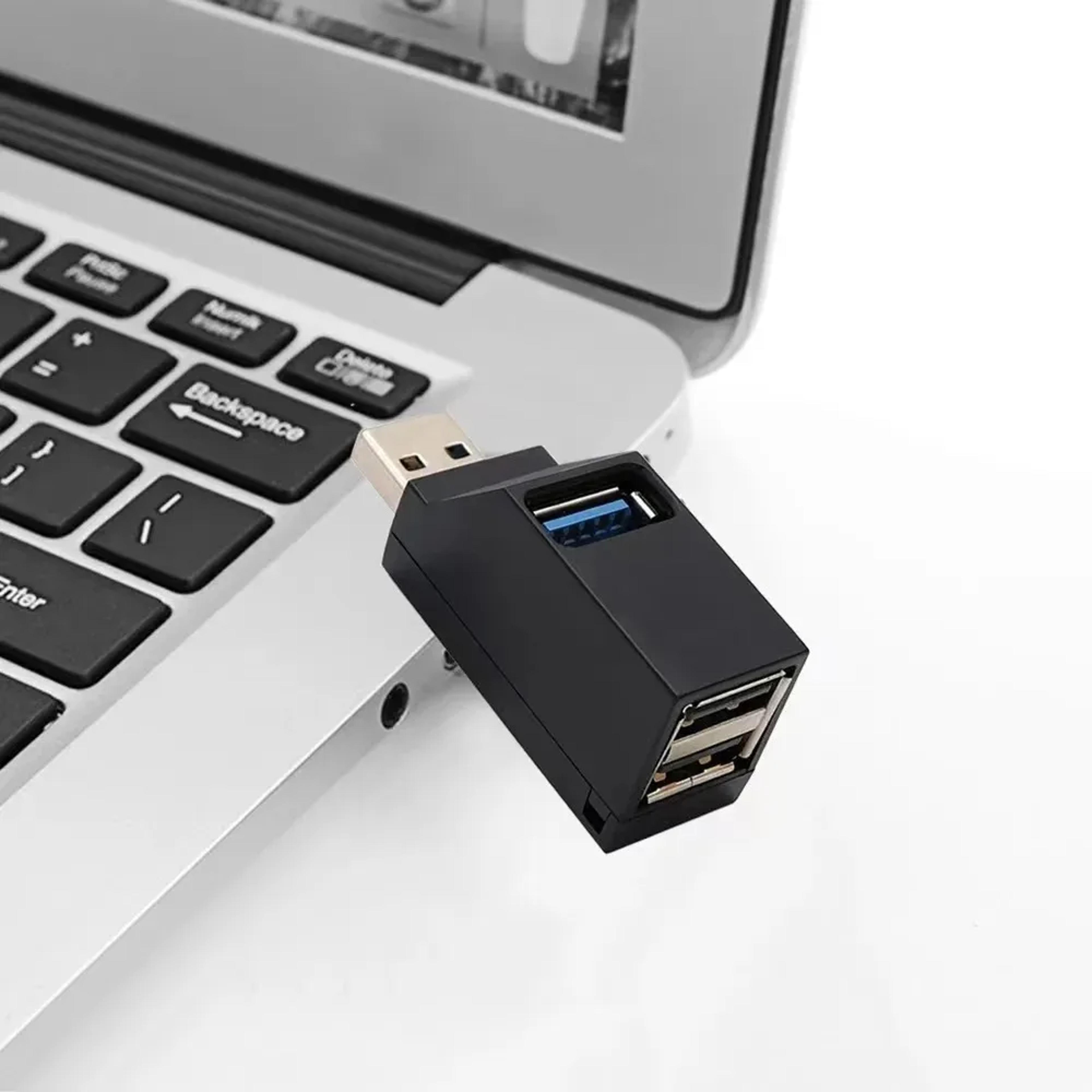 usb hub multi-port splitter adapter for laptop, office & car use
