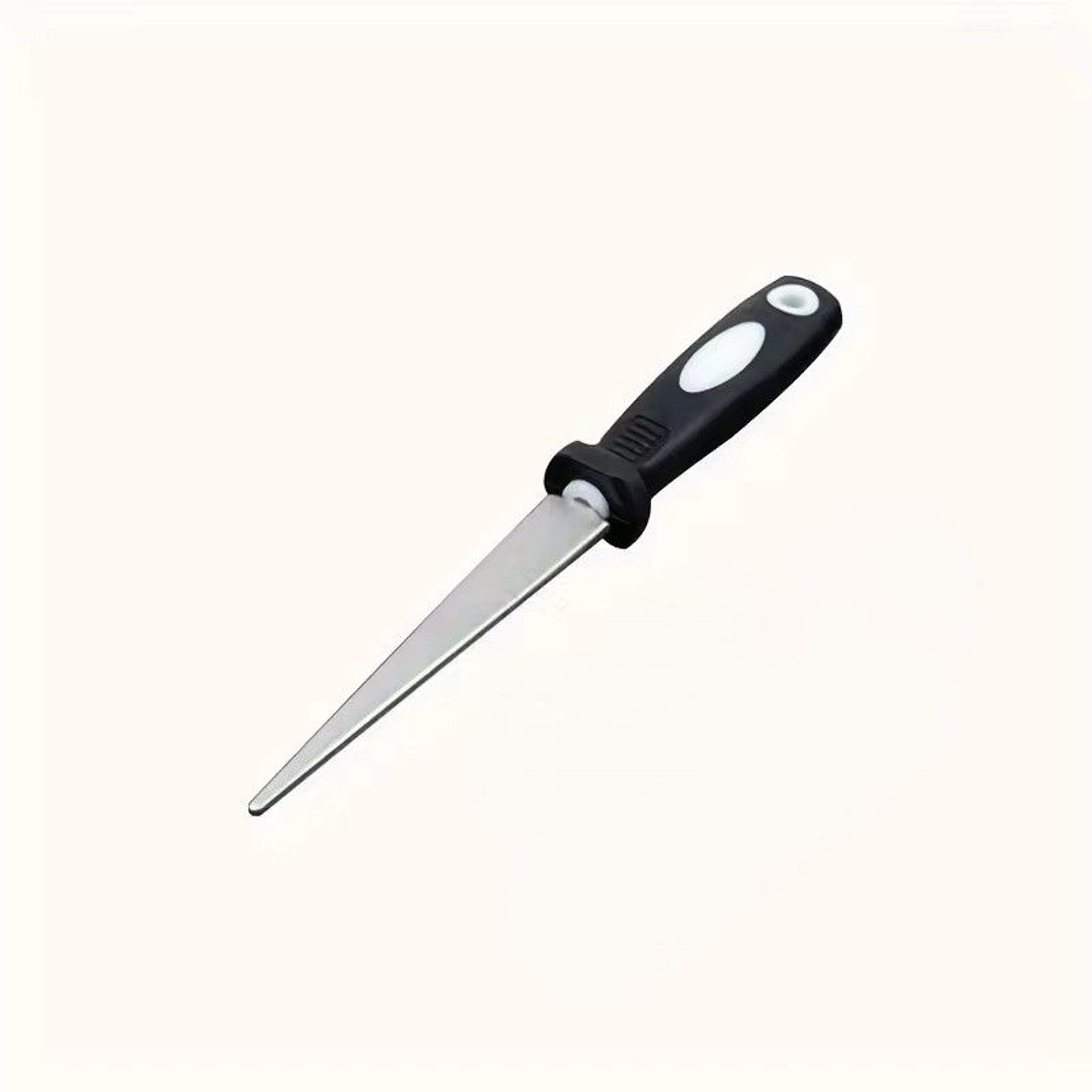premium metal dual sided diamond sharpener & garden tool sharpener for scissors, pruners & blades