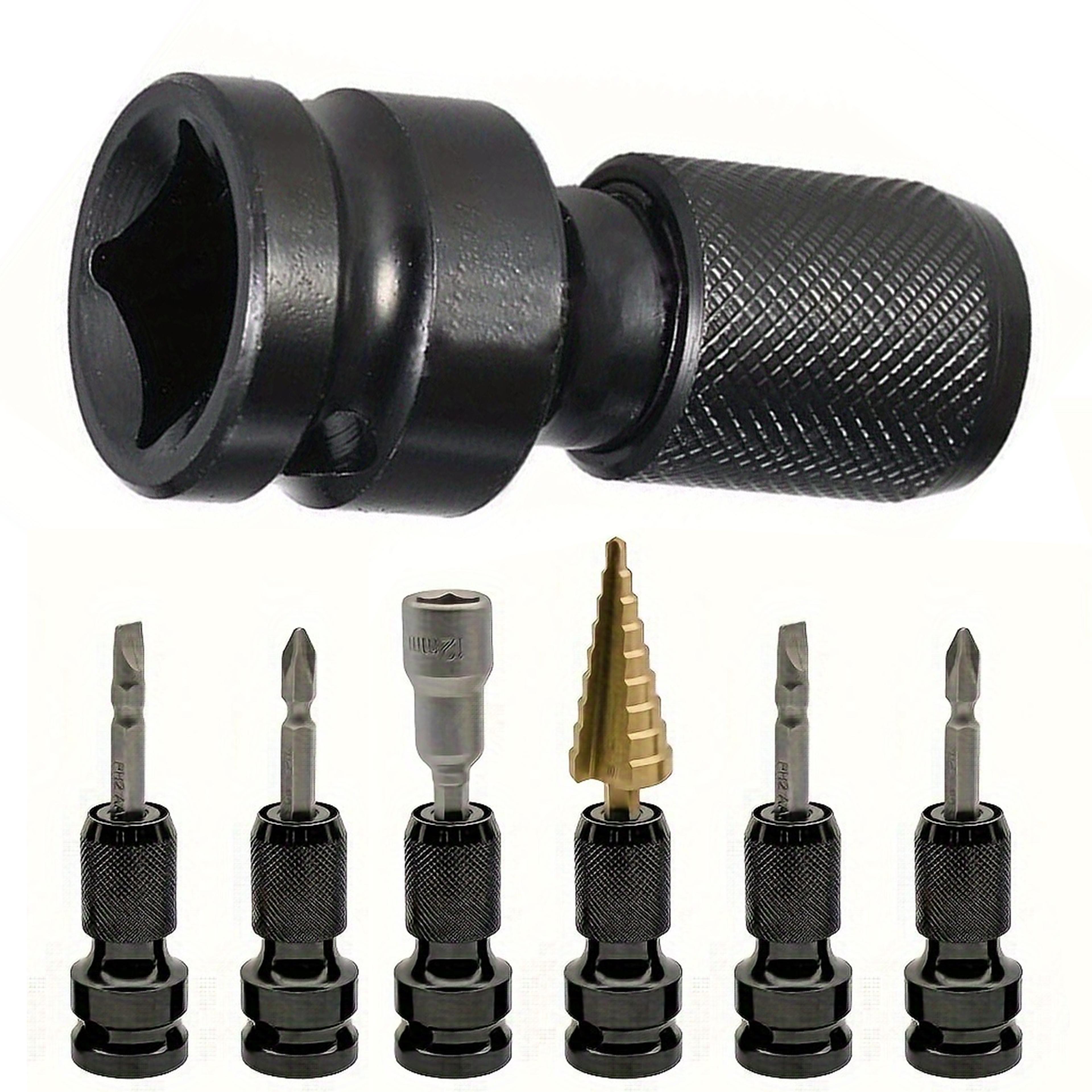 square hex socket adapter impact & ratchet tool converter
