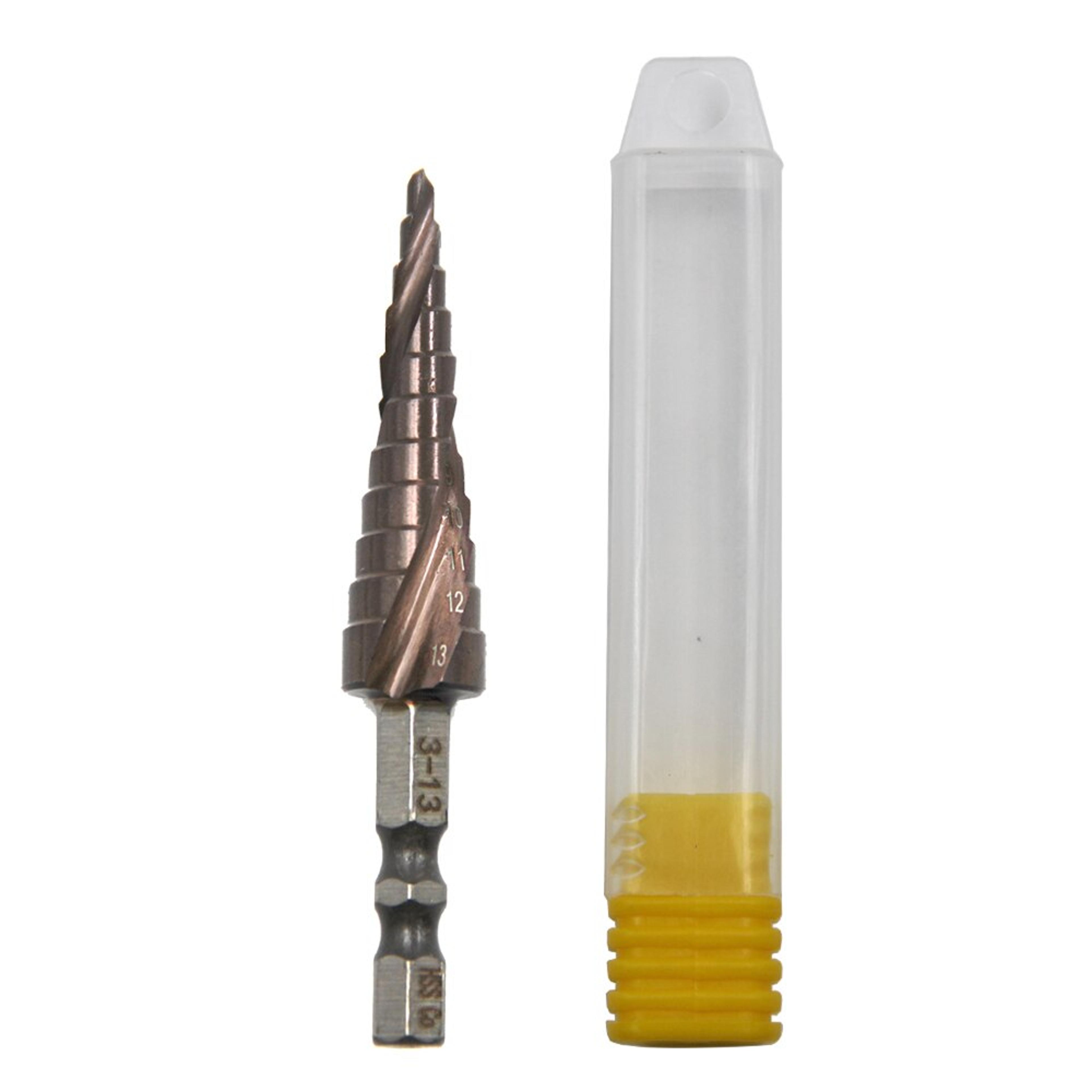 cobalt step drill bit for stainless steel & metal hole cutting