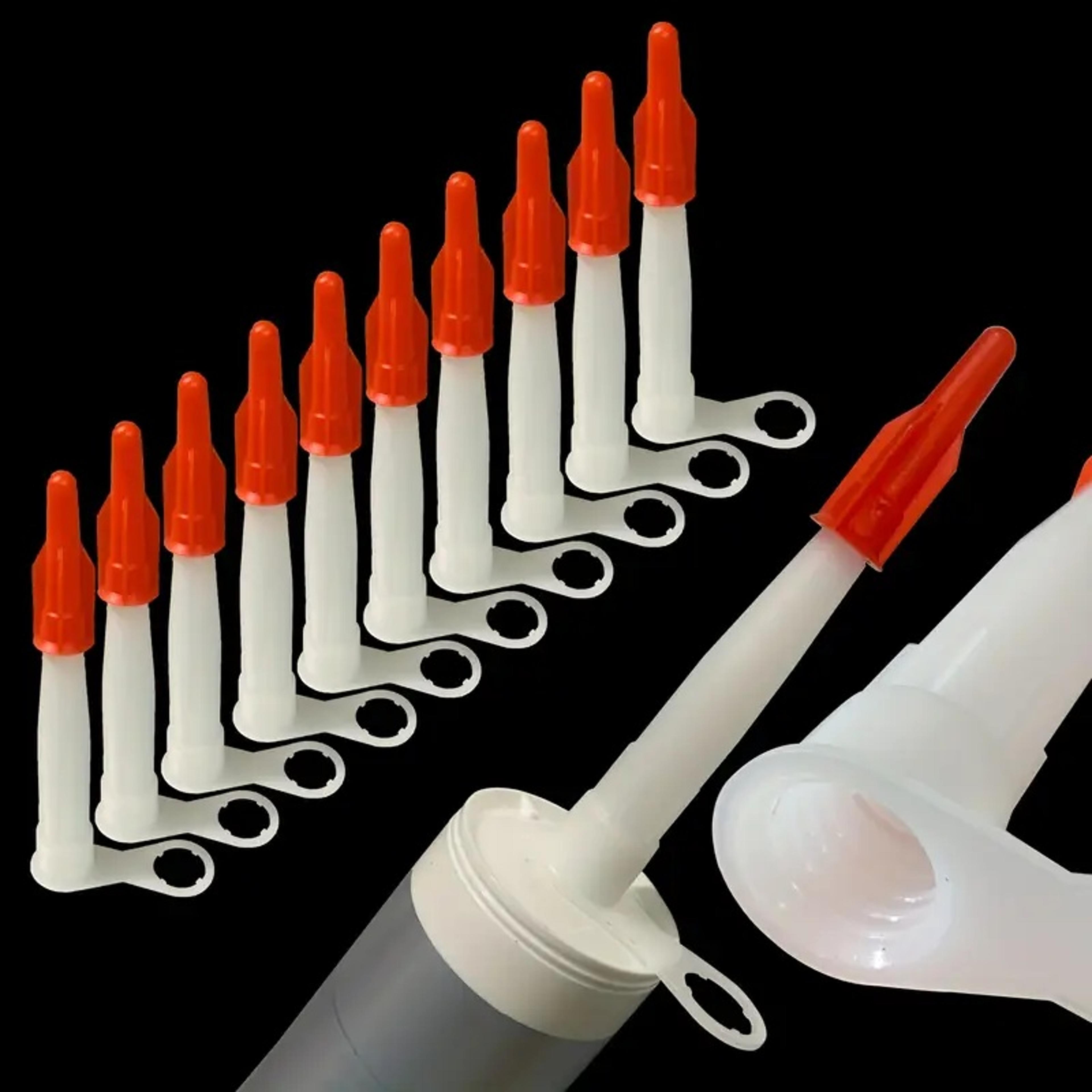 caulkfresh reusable caulk saver cap for sealant tubes & adhesive nozzles
