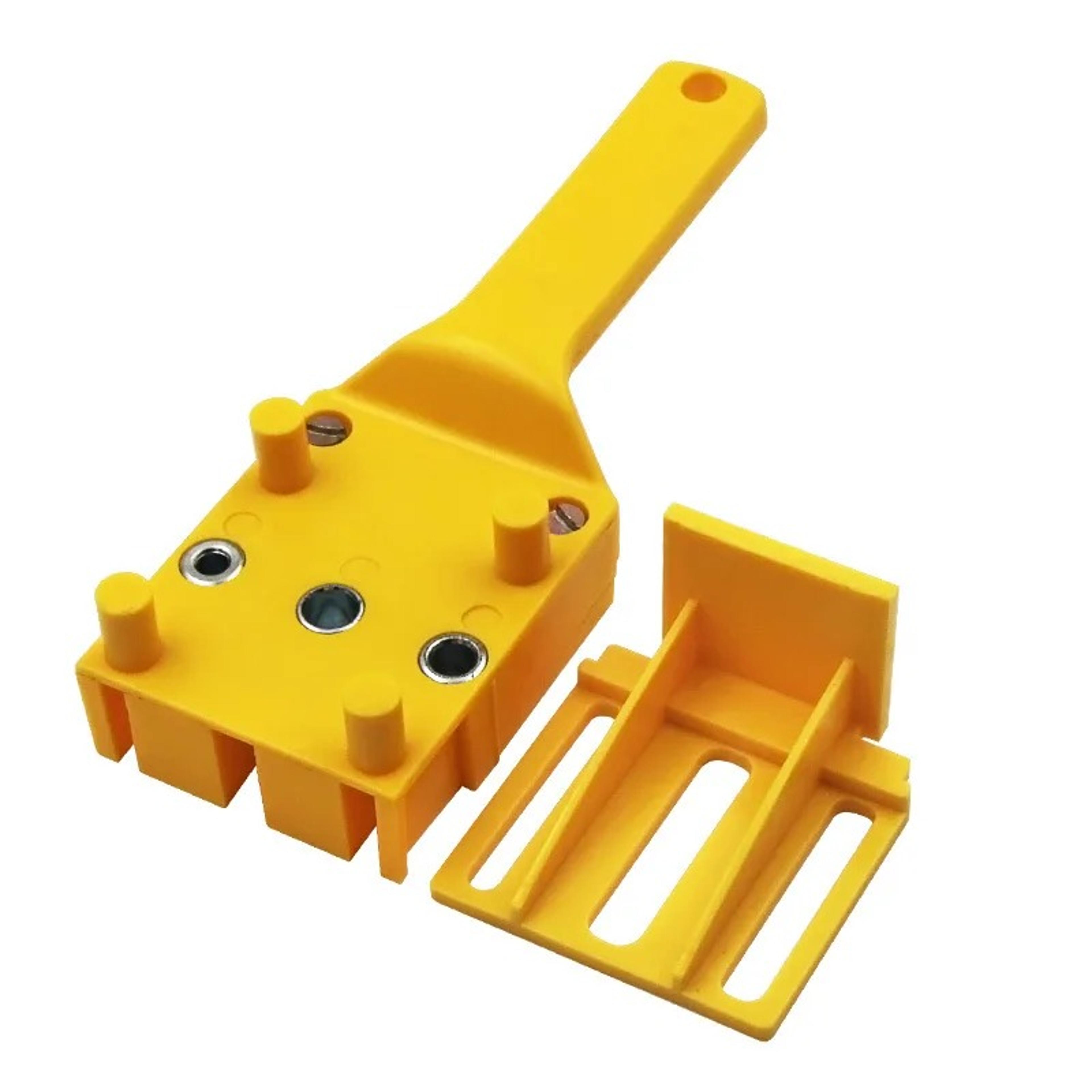 precision woodworking dowel jig kit with drill guide and drill bits