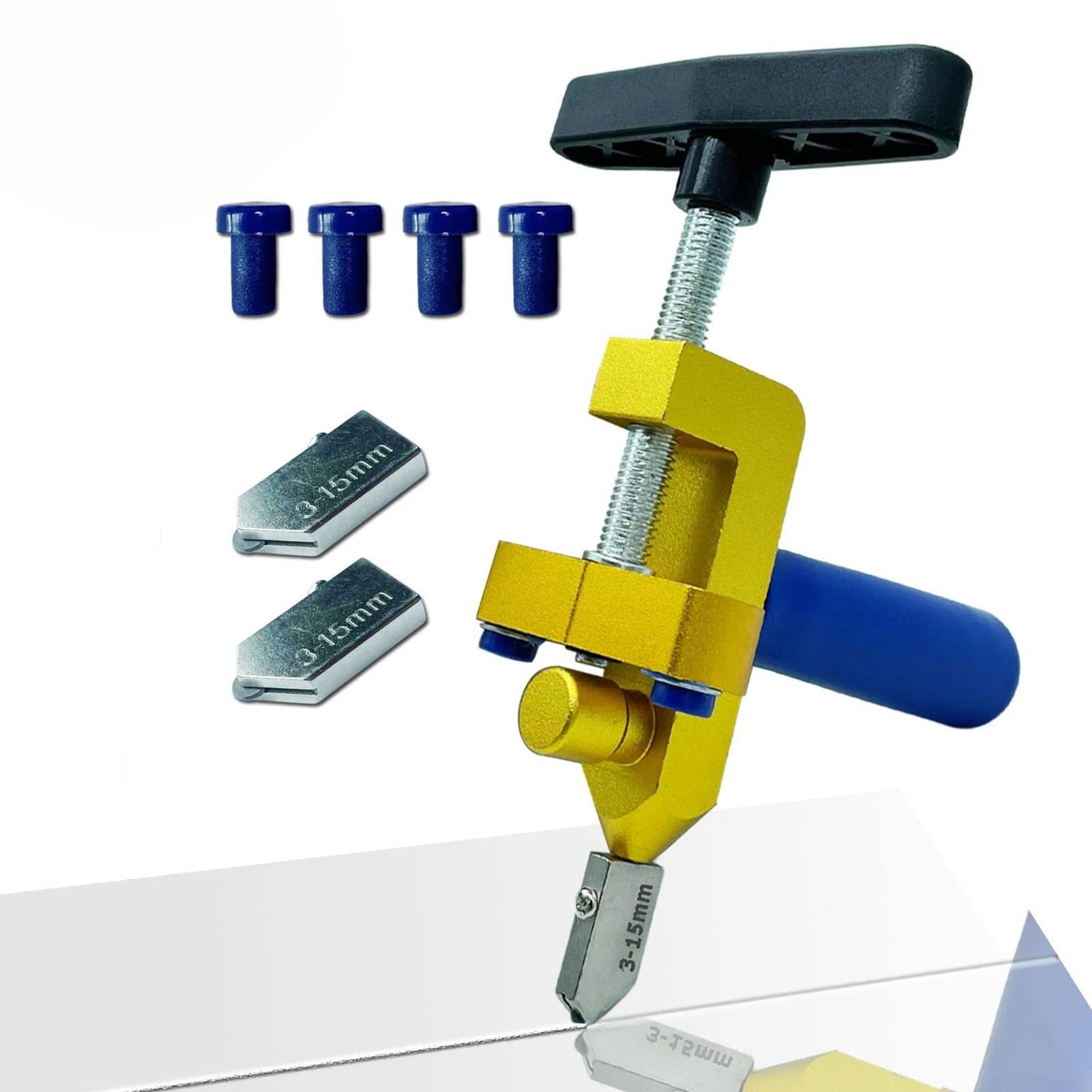premium manual handheld tile cutter with diamond roller cutter glass & ceramic scoring tool