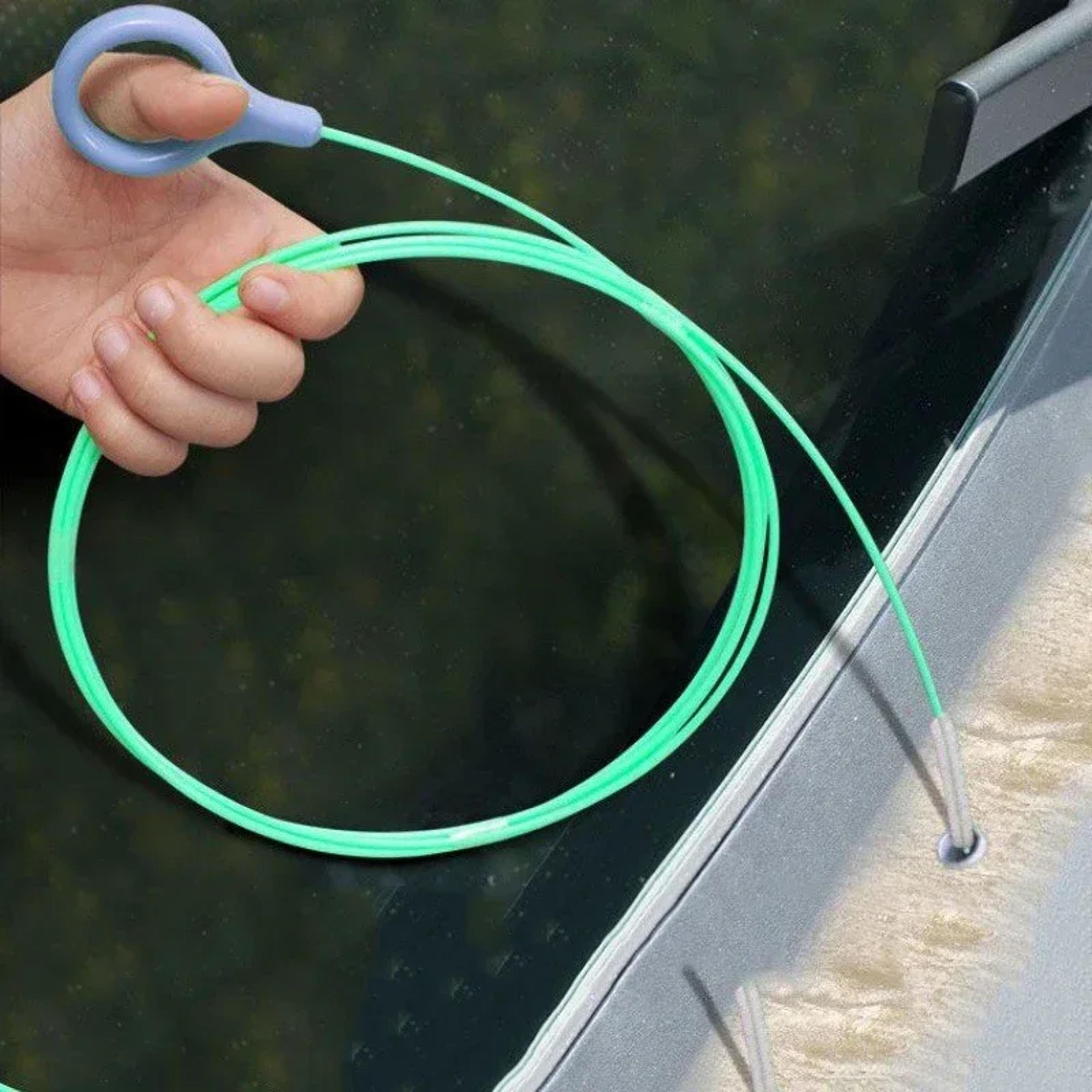 universal car sunroof drain cleaning brush long hose spiral drain hole cleaner tool