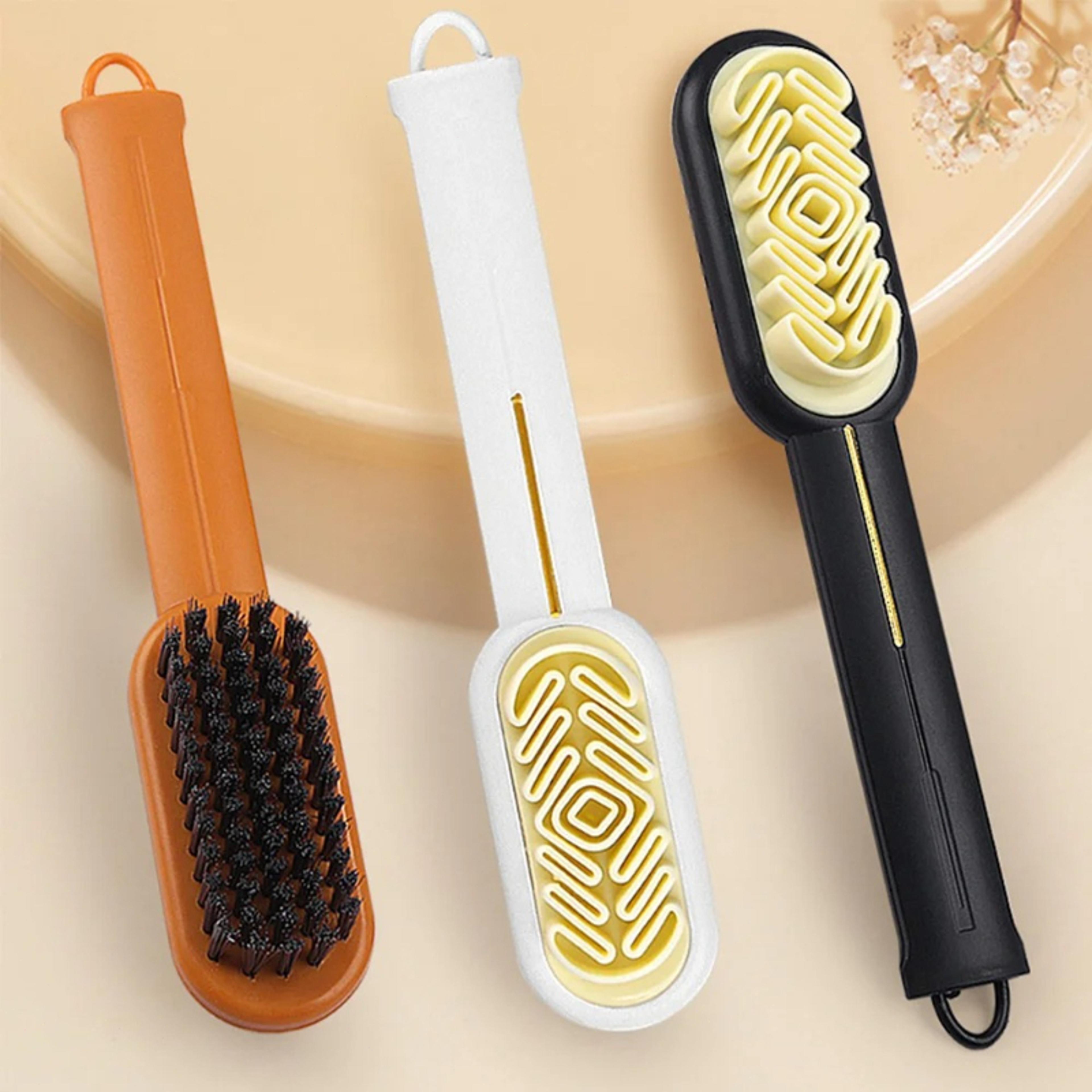 dual sided shoe & boot cleaning brush for suede, nubuck & leather