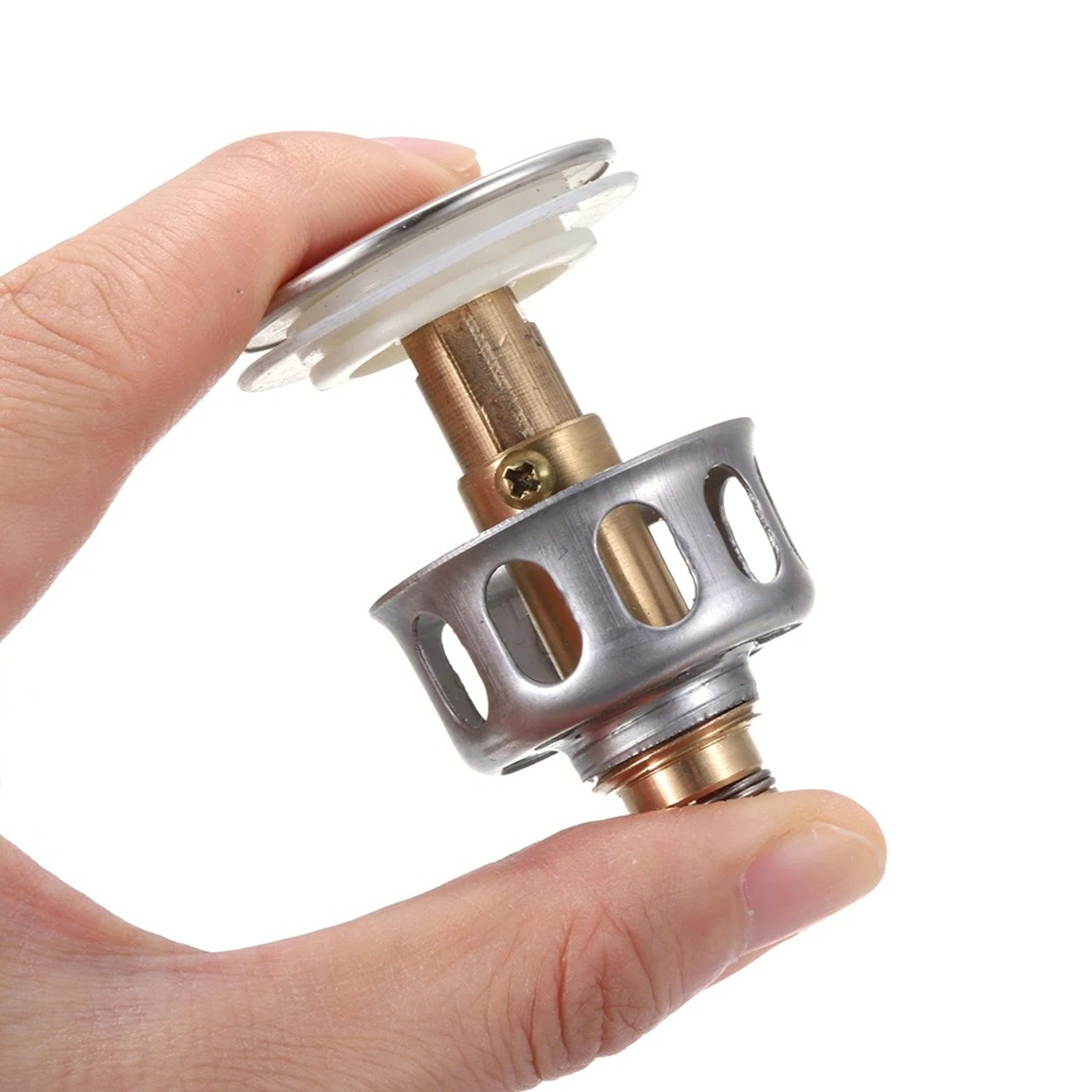 premium universal bathtub strainer plug & hair catcher drain stopper stainless metal pop up filter
