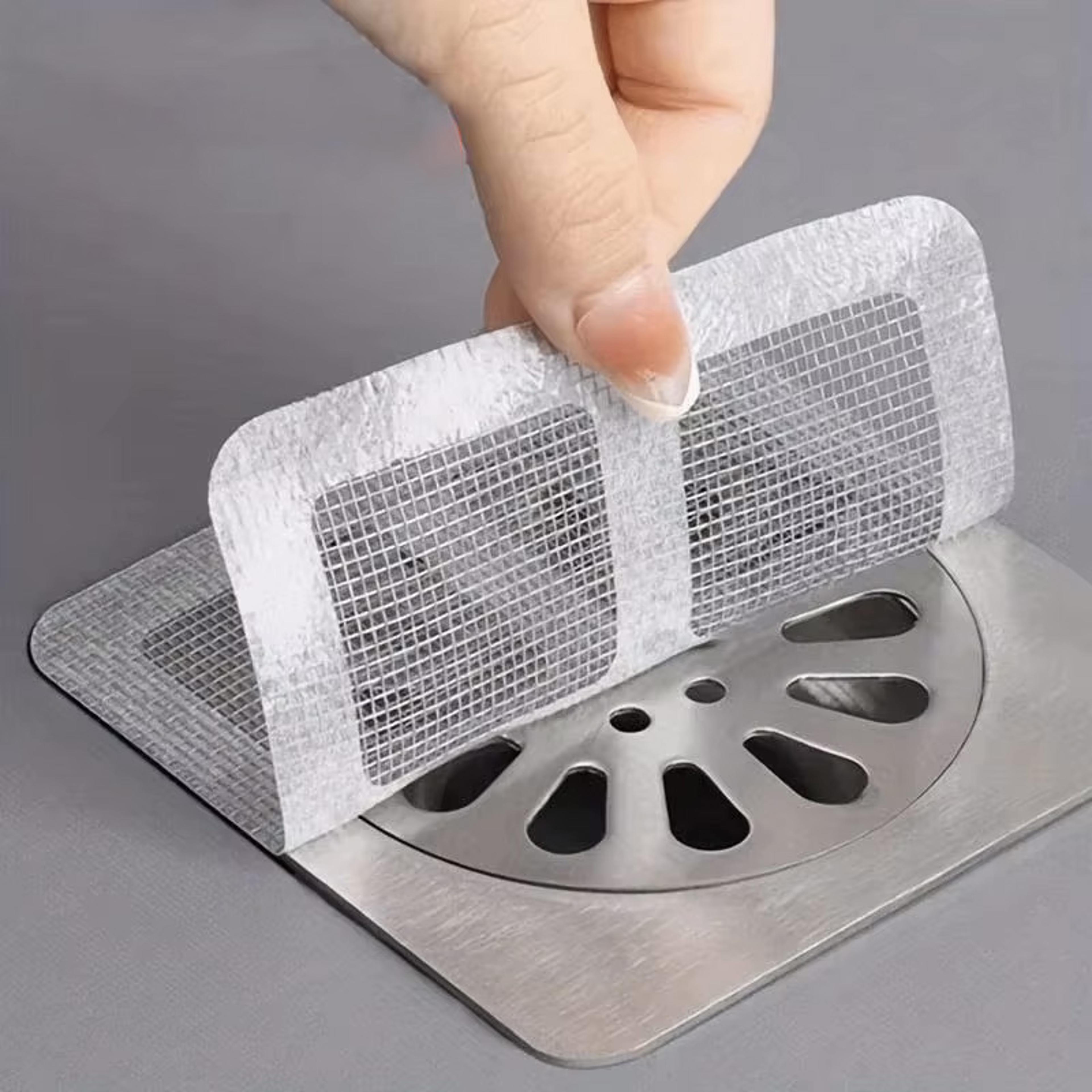 premium disposable shower drain hair catcher & floor sink strainer