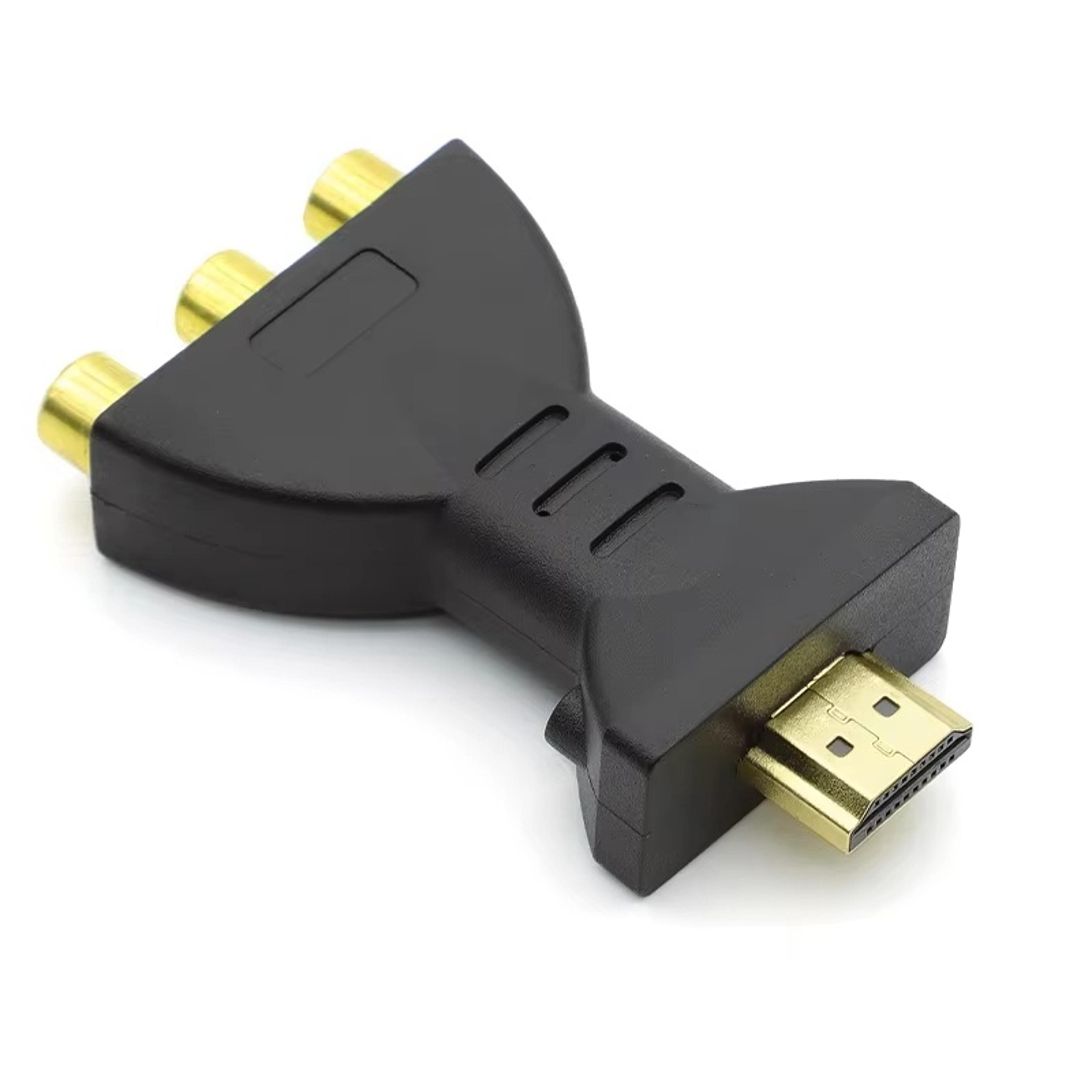 premium rca to hdmi converter adapter composite av to hdmi signal upscaler for tvs, dvd, projector & game cons