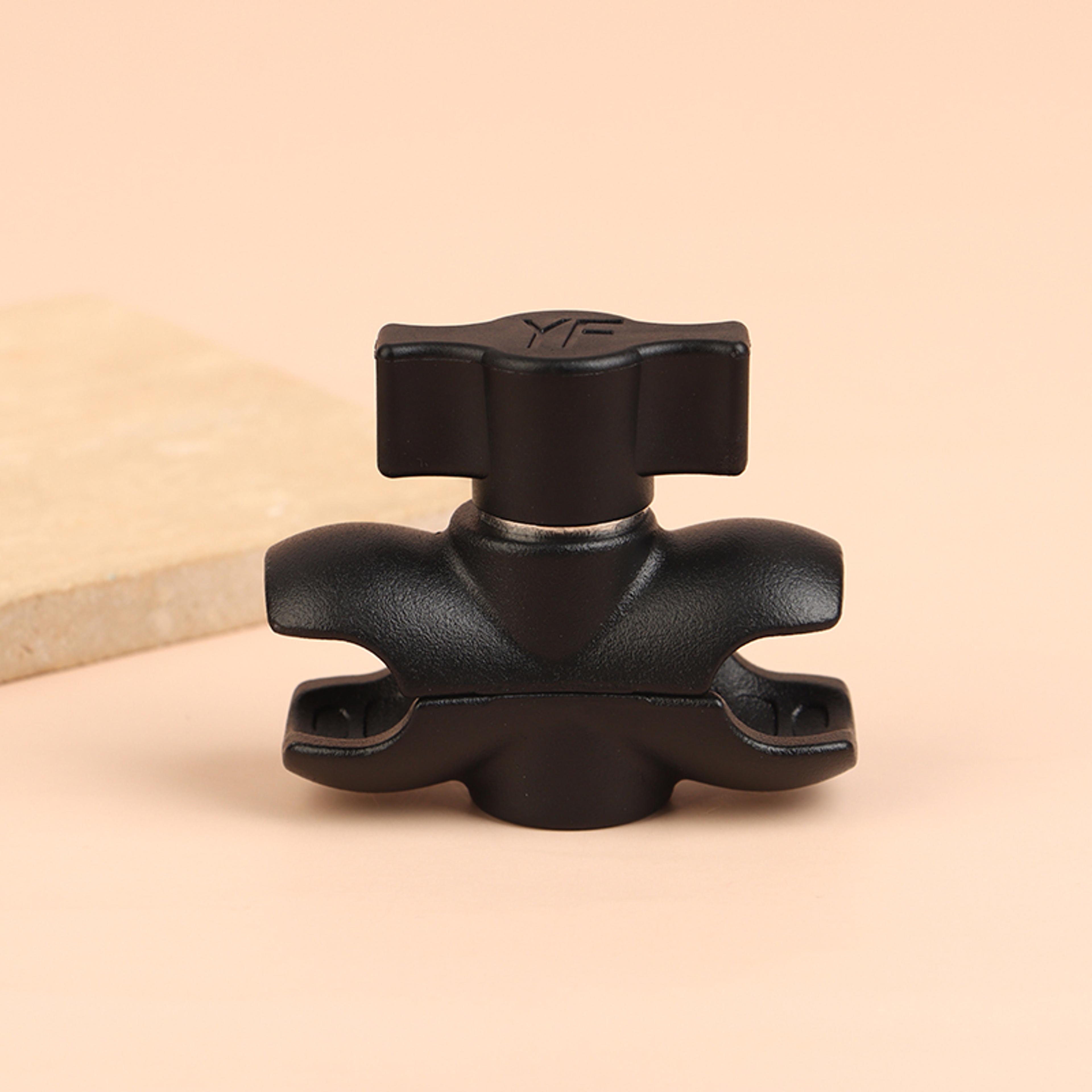 camera extension arm mount aluminum double socket ball head camera mount clamp for bike & motorcycle