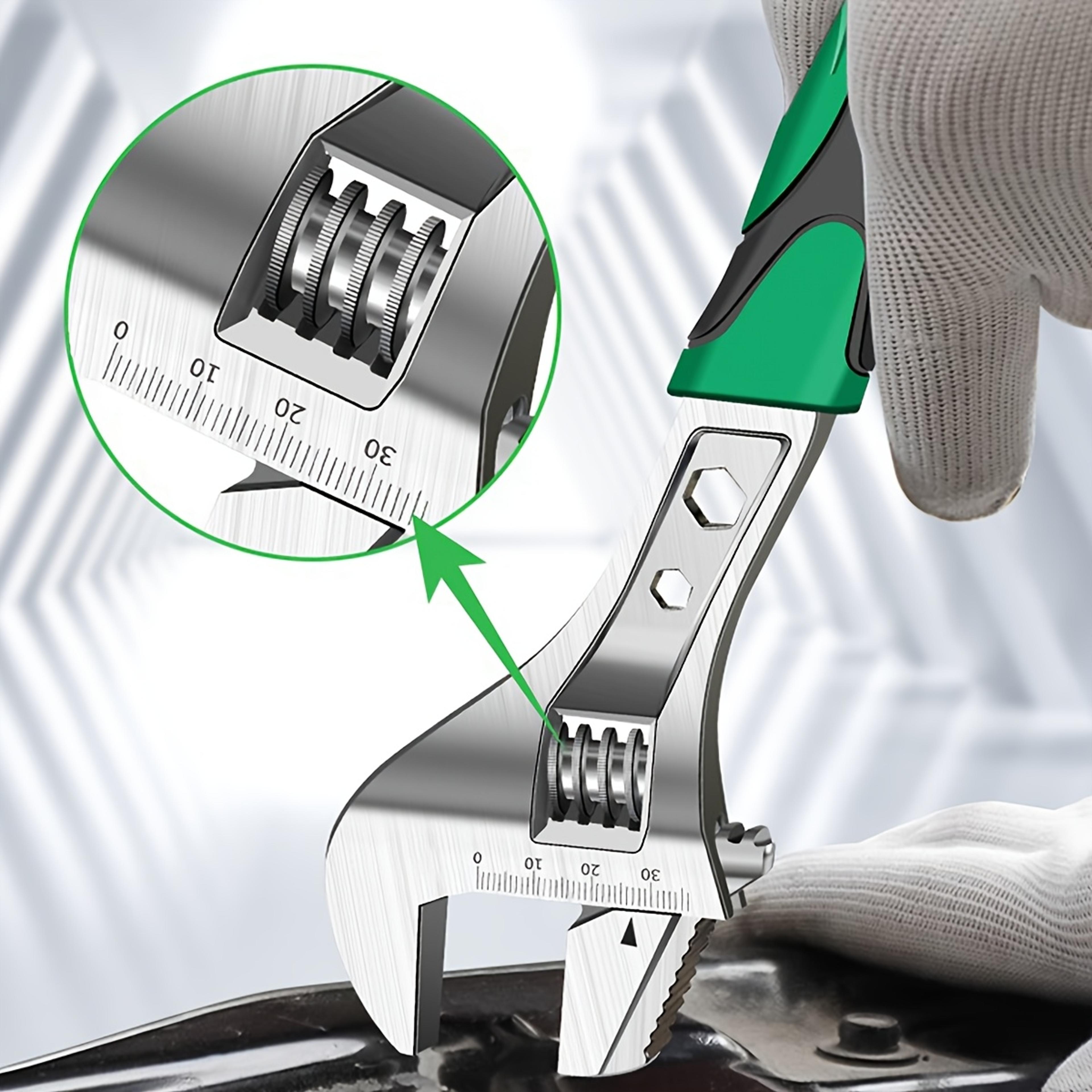 premium wide jaw adjustable wrench precision grip tool for tight spaces