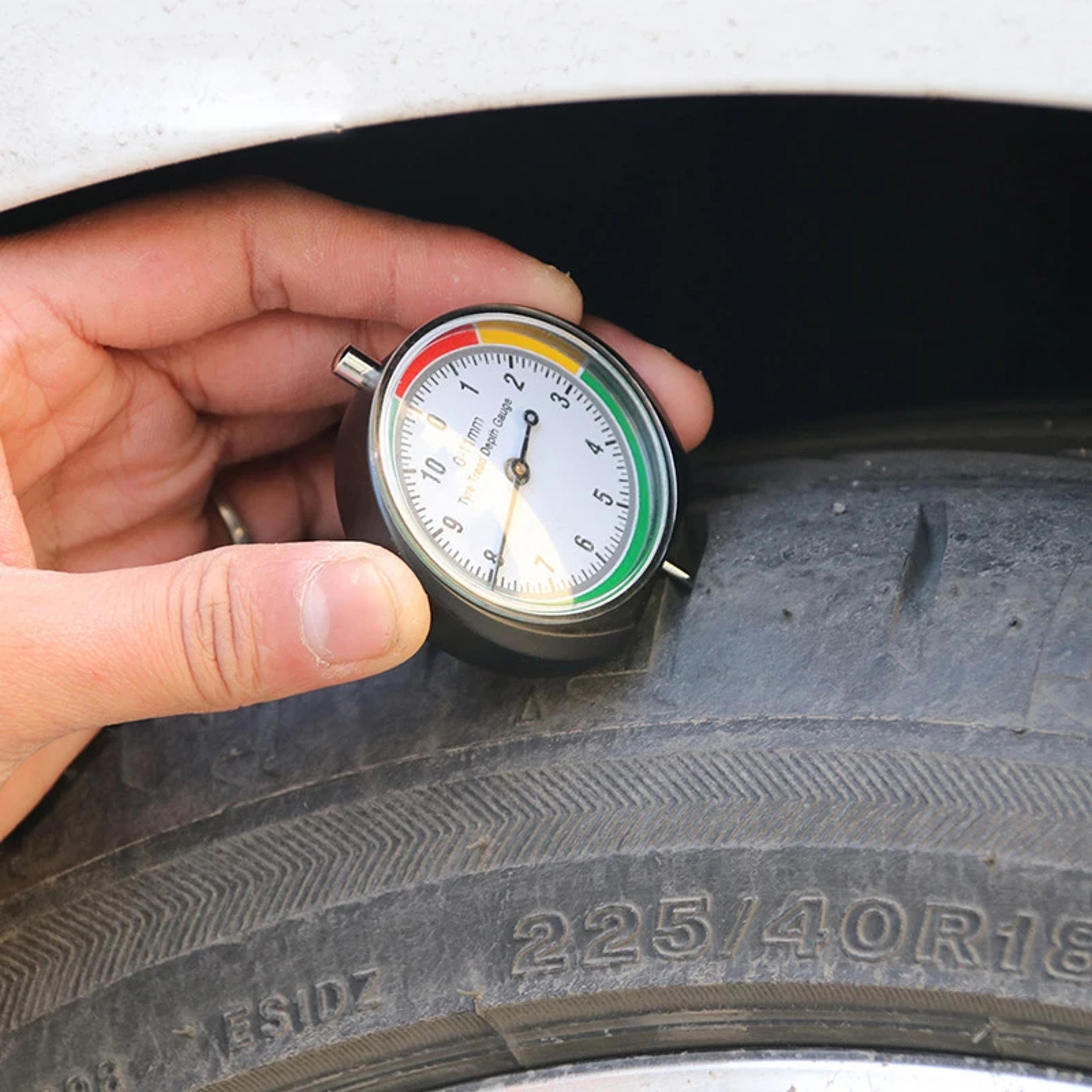 precision tire tread gauge high accuracy tread depth measurement tool with storage bag