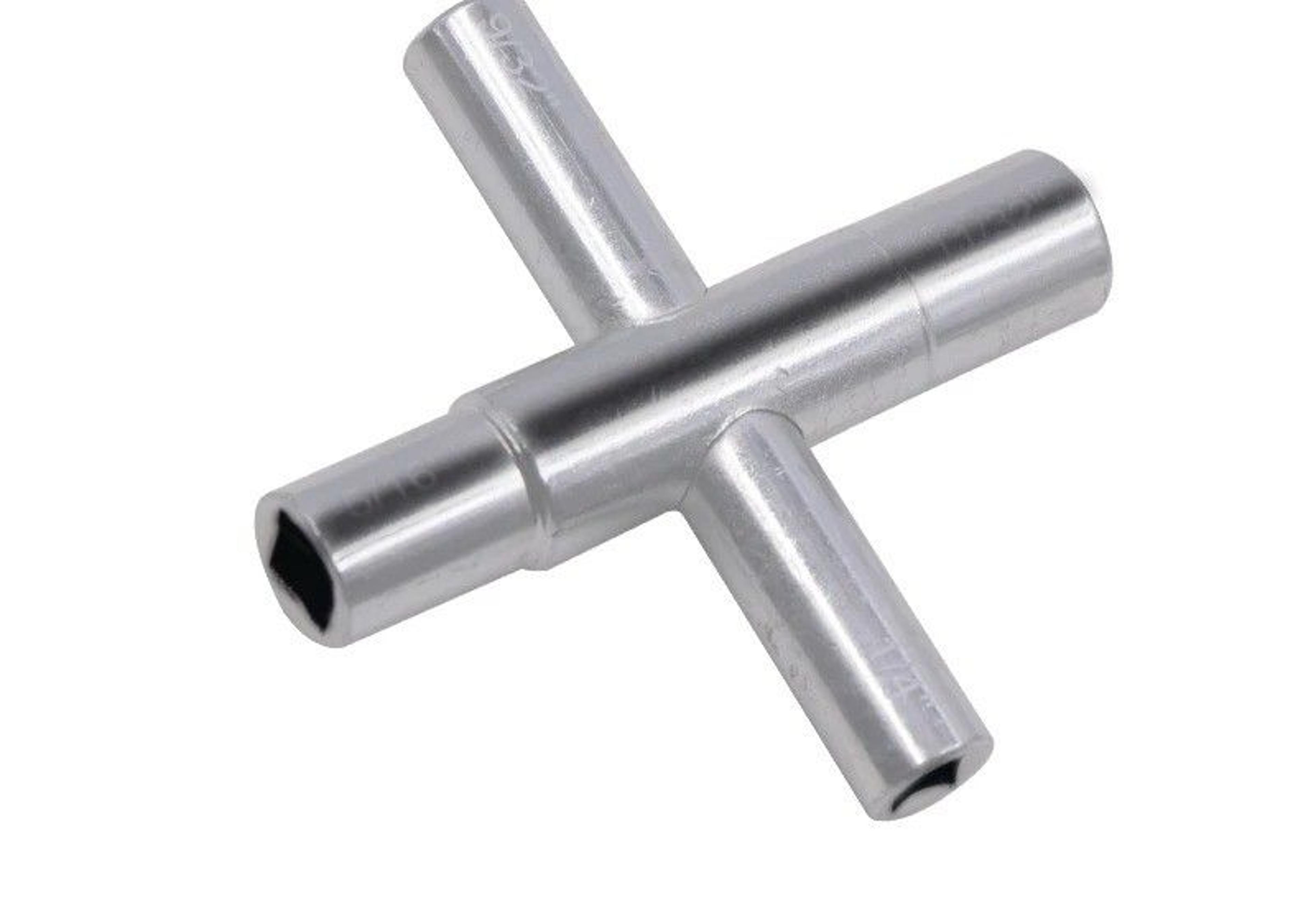 universal faucet & meter key wrench multi-size plumbing cabinet tool