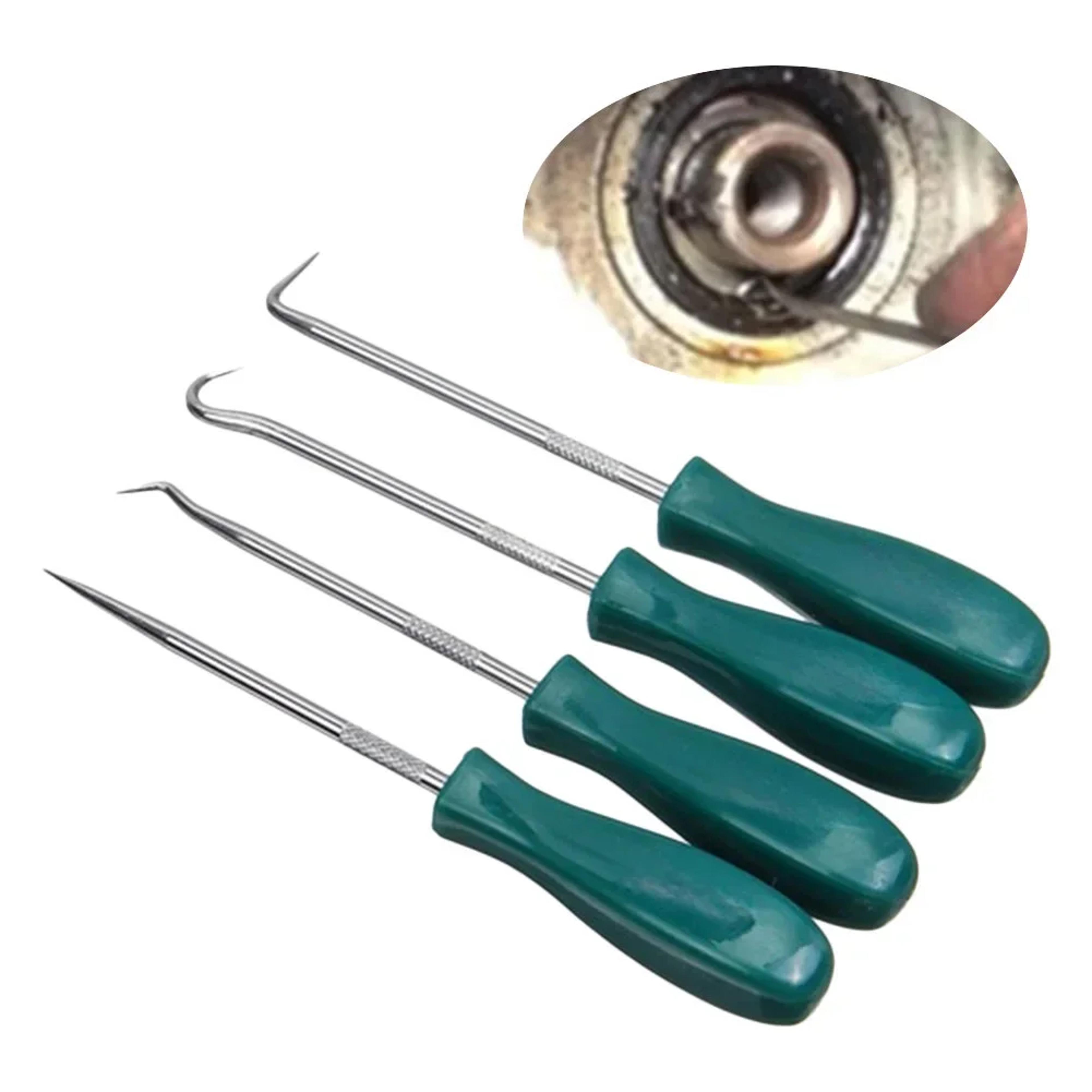 oil seal puller set with precision pick & hook tools for o-ring and gasket removal