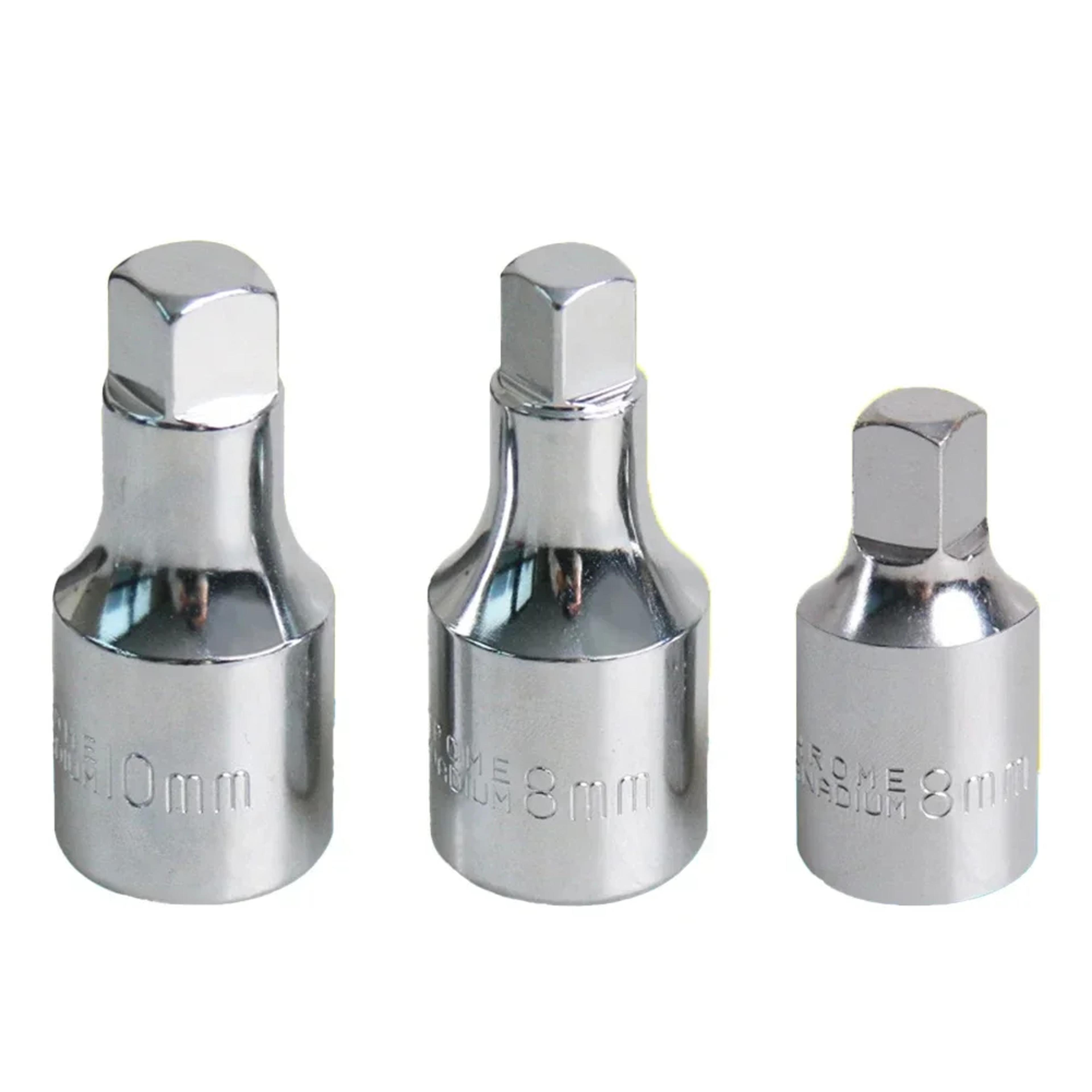 oil drain plug socket set extended & standard square drain wrench tools for fast oil changes