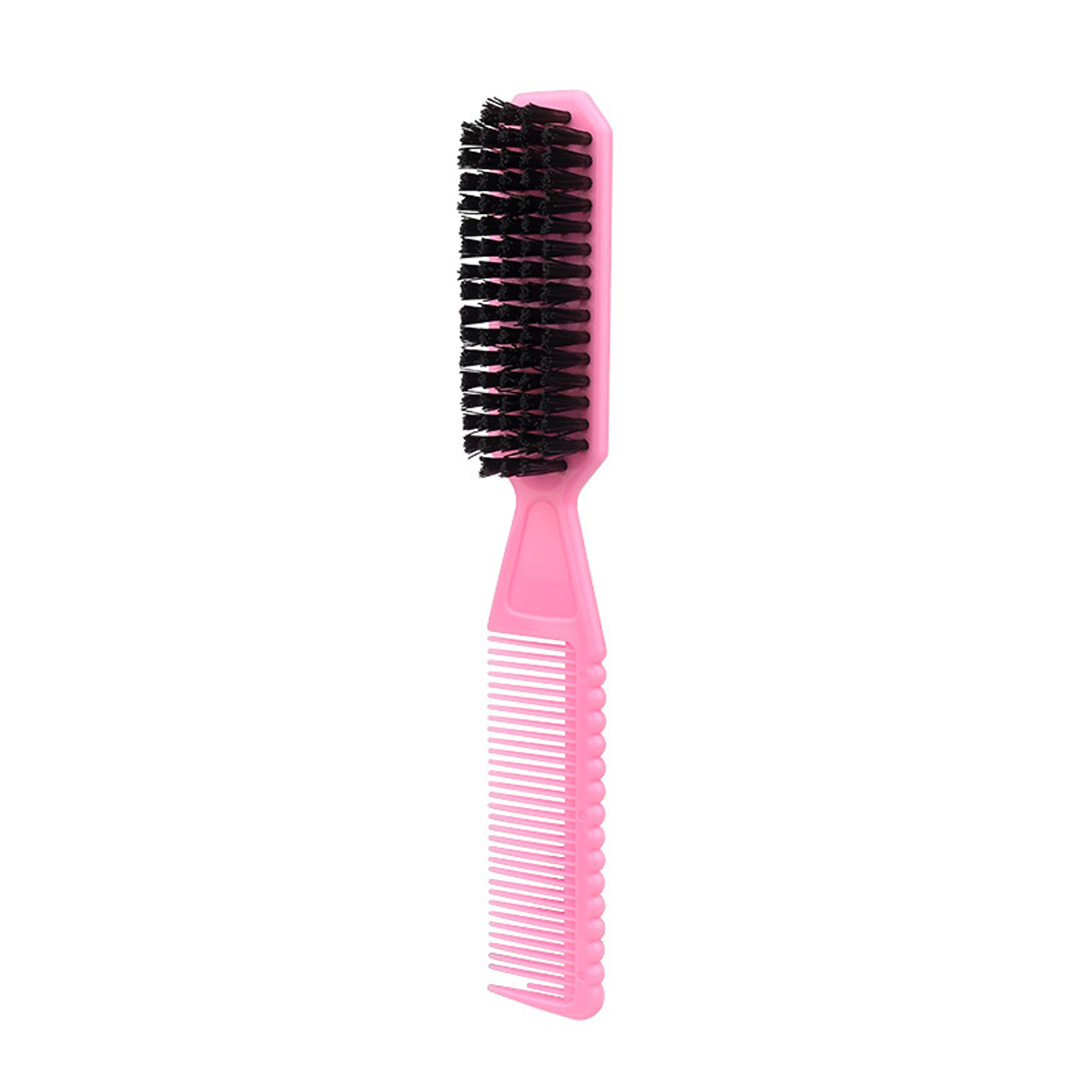 vintage dual sided barber neck duster brush for haircuts, beard grooming & styling