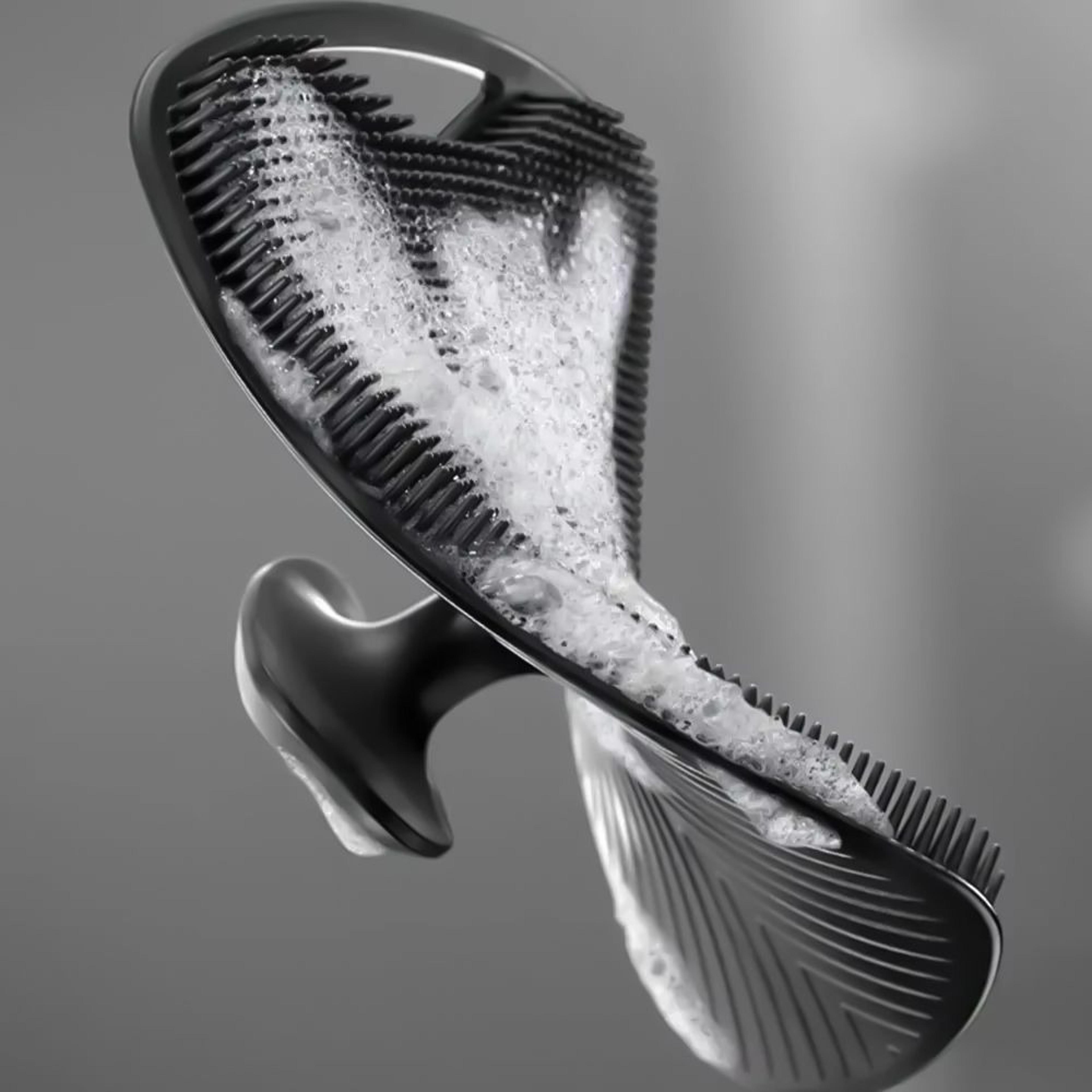 silicone body scrubber brush soft exfoliating bath brush deep cleansing back massage shower sponge for bathroom spa use
