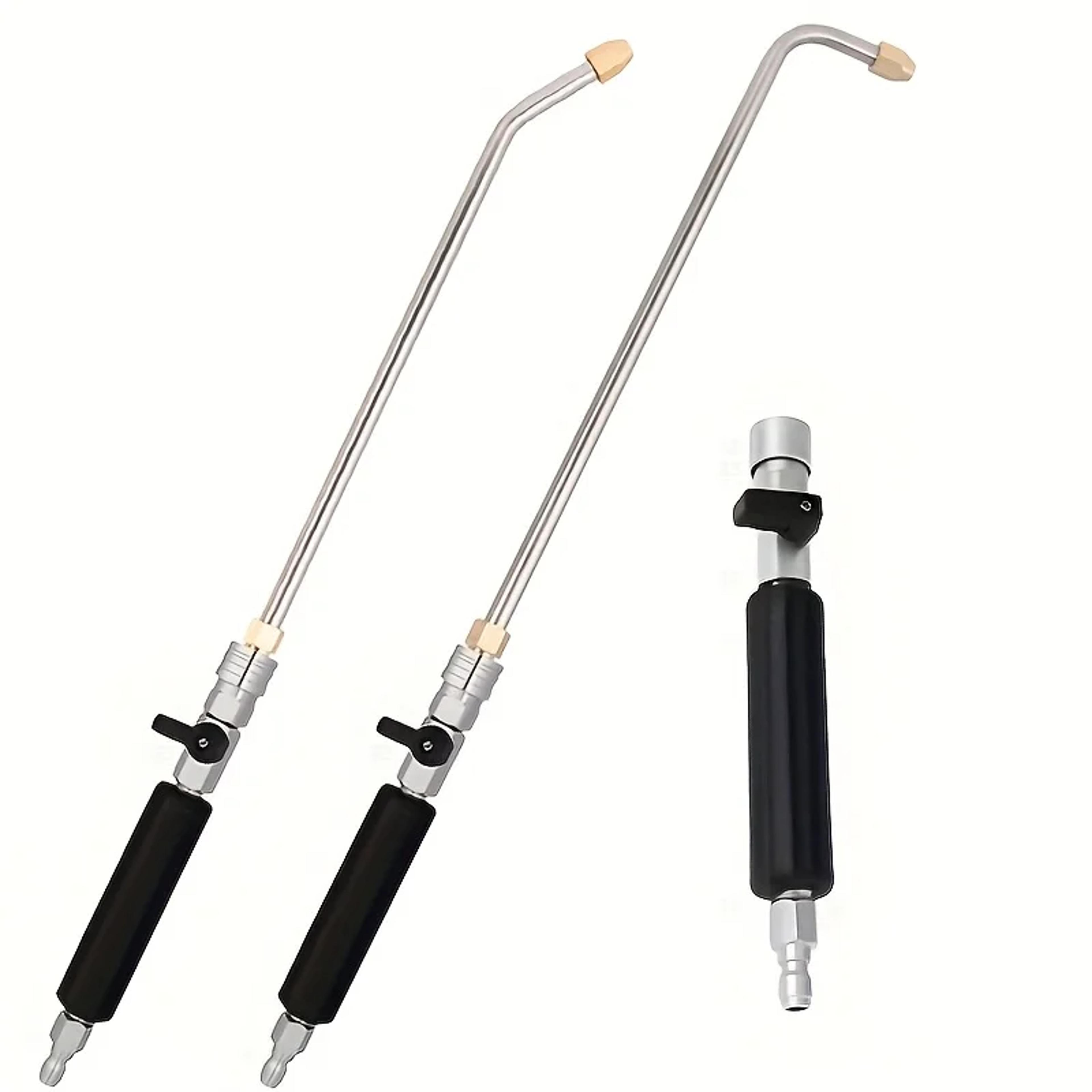 pressure washer gutter & window cleaning wand with quick connect nozzles
