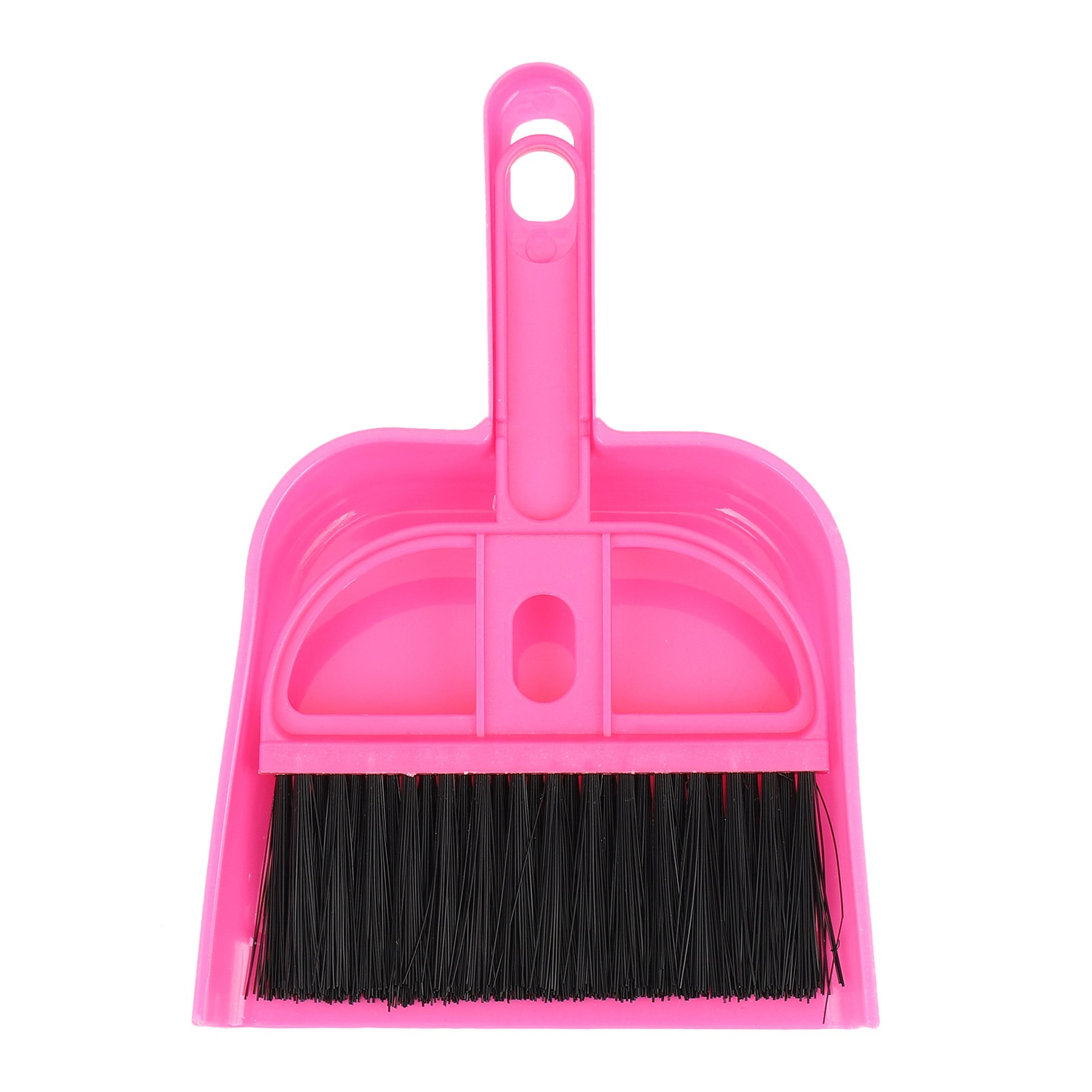 compact keyboard & car interior cleaning brush set with mini dustpan