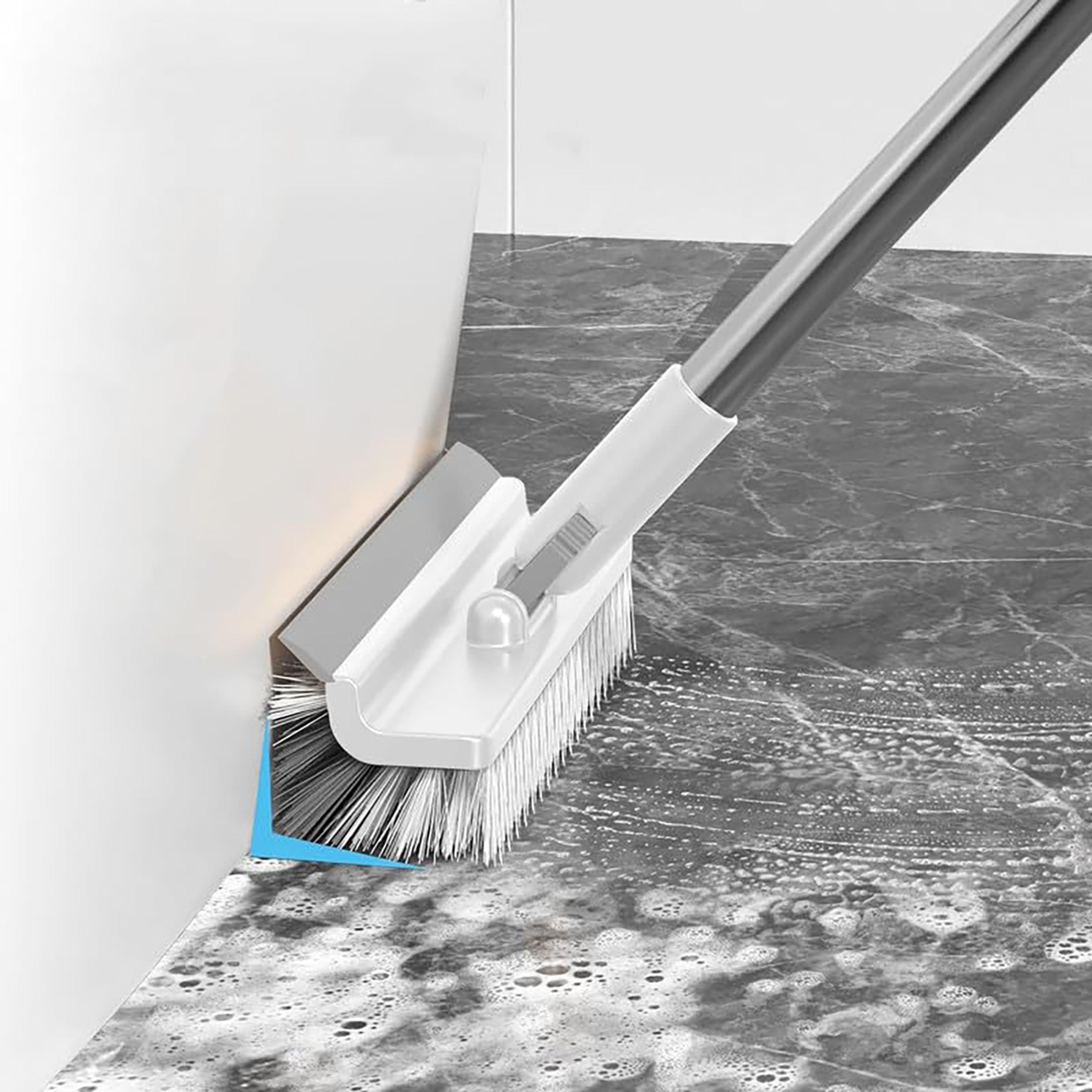 hard bristle crevice cleaning brush for grout, corners & tight spaces