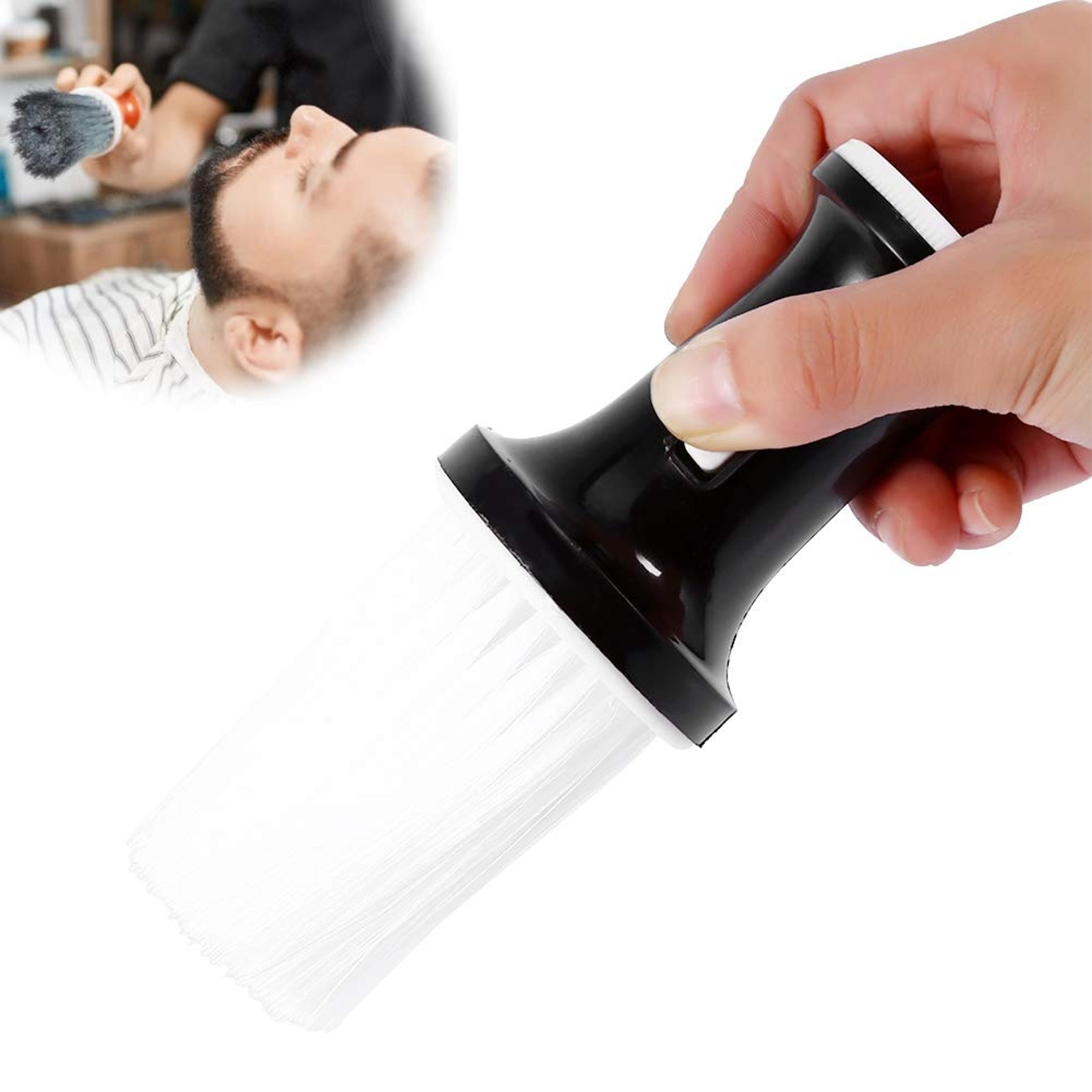 professional neck hair duster brush for barbers hair cutting & shaving cleanup