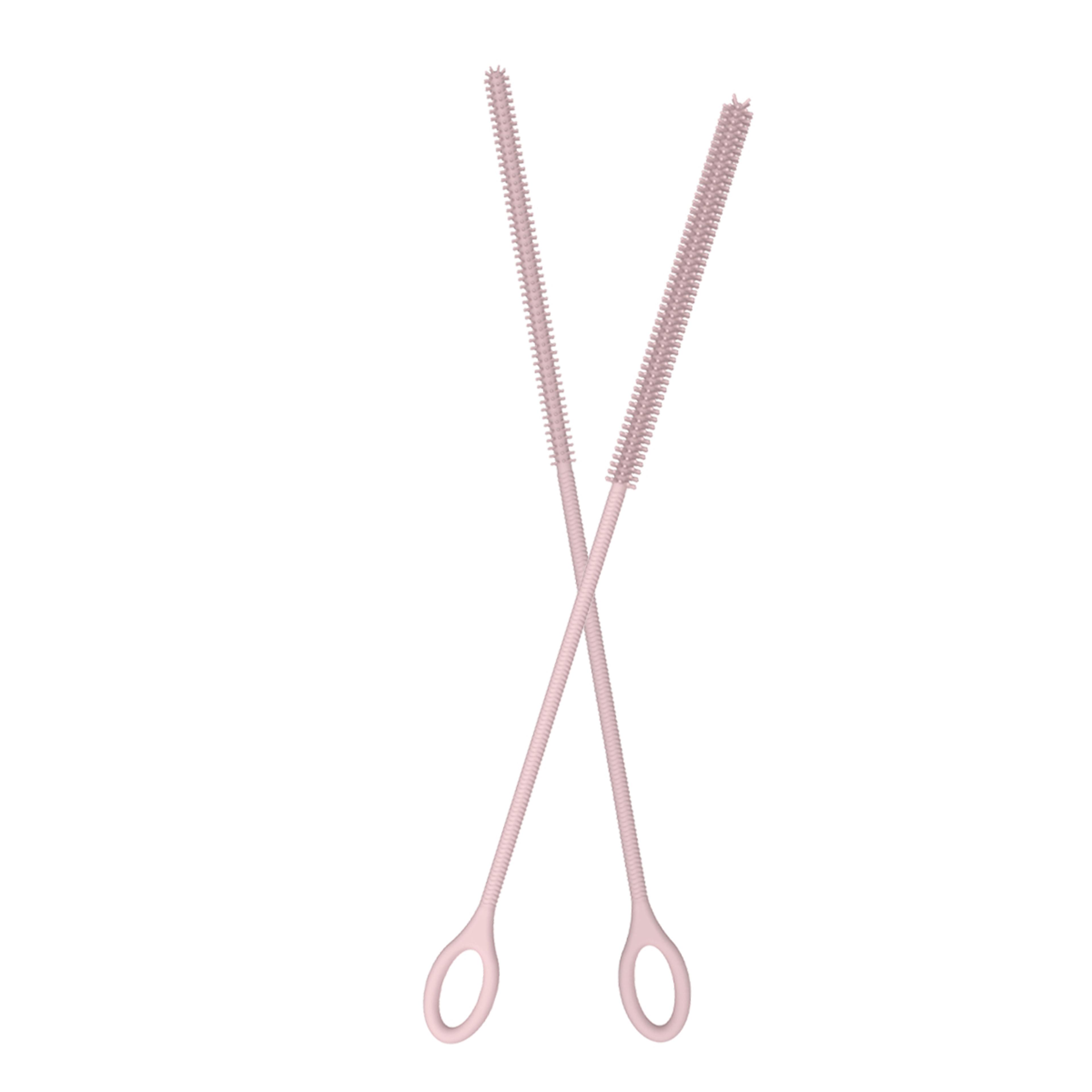 silicone straw cleaning brush set extra long reusable straw cleaner