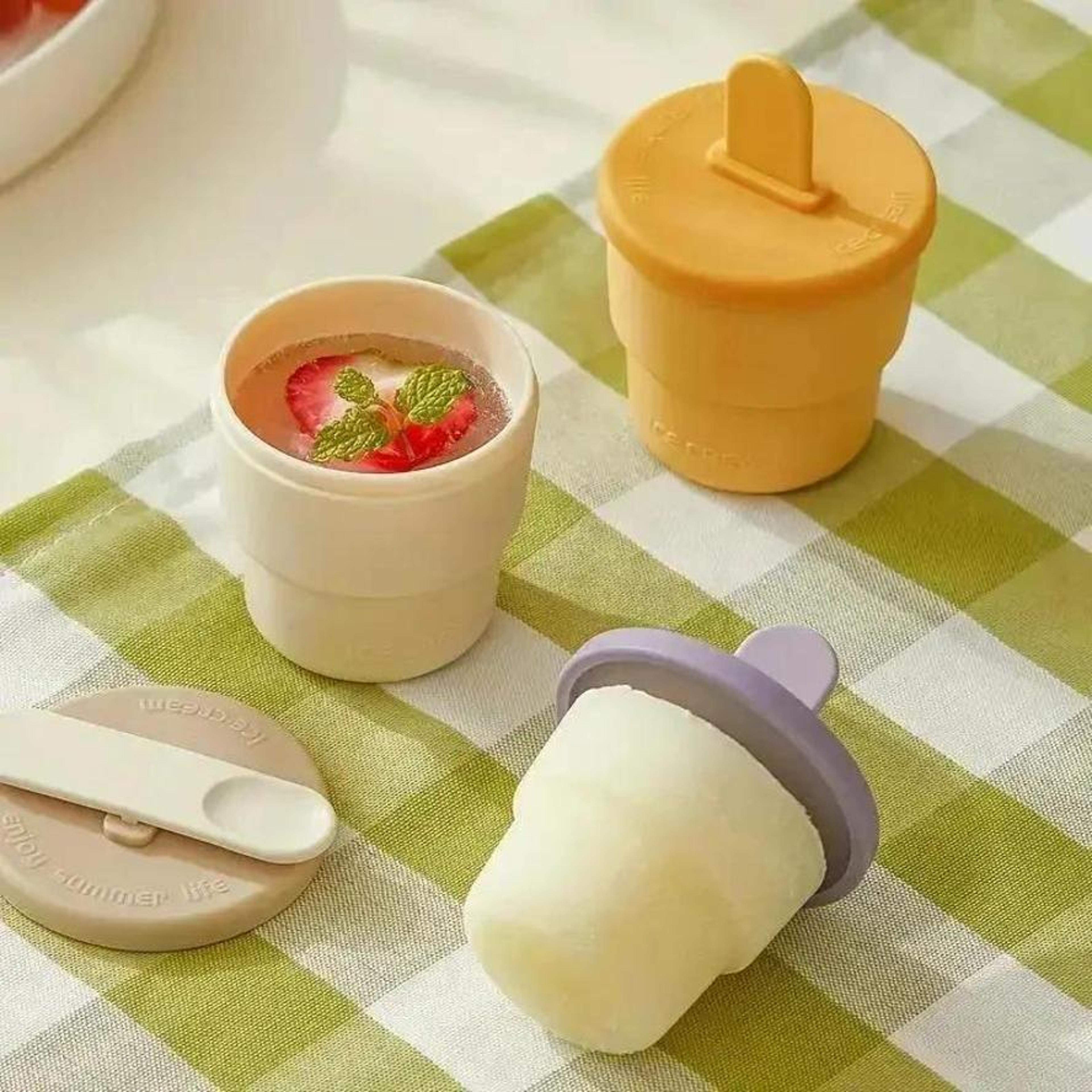 creative popsicle mold ice cream cup maker for homemade frozen treats